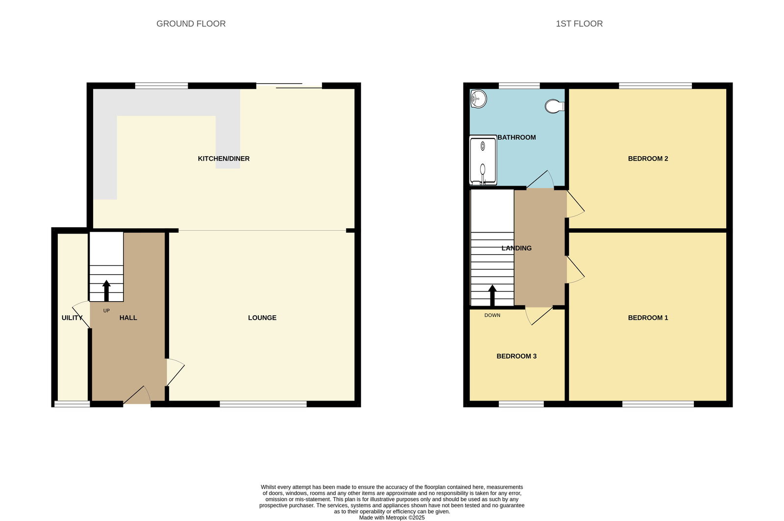 Floorplans For Netherfield Avenue, Eastbourne, BN23 7BT