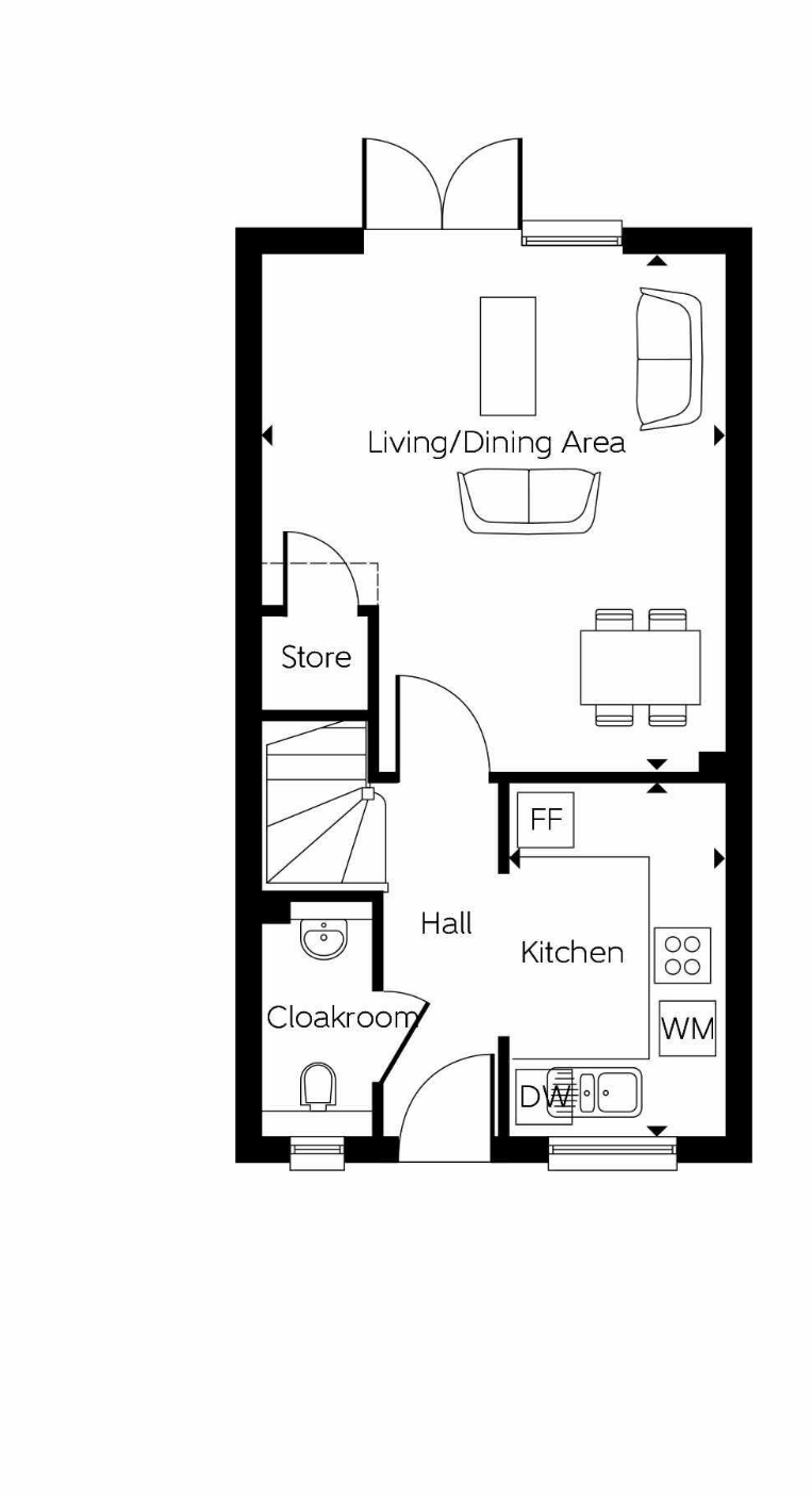 Floorplans For Meadowsweet Lane, Stone Cross, Pevensey, BN24 5GB