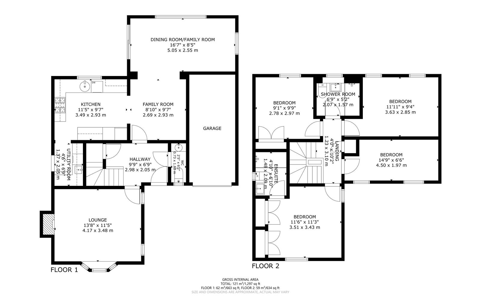 Floorplans For Glessing Road, Stone Cross, Pevensey, BN24 5FD