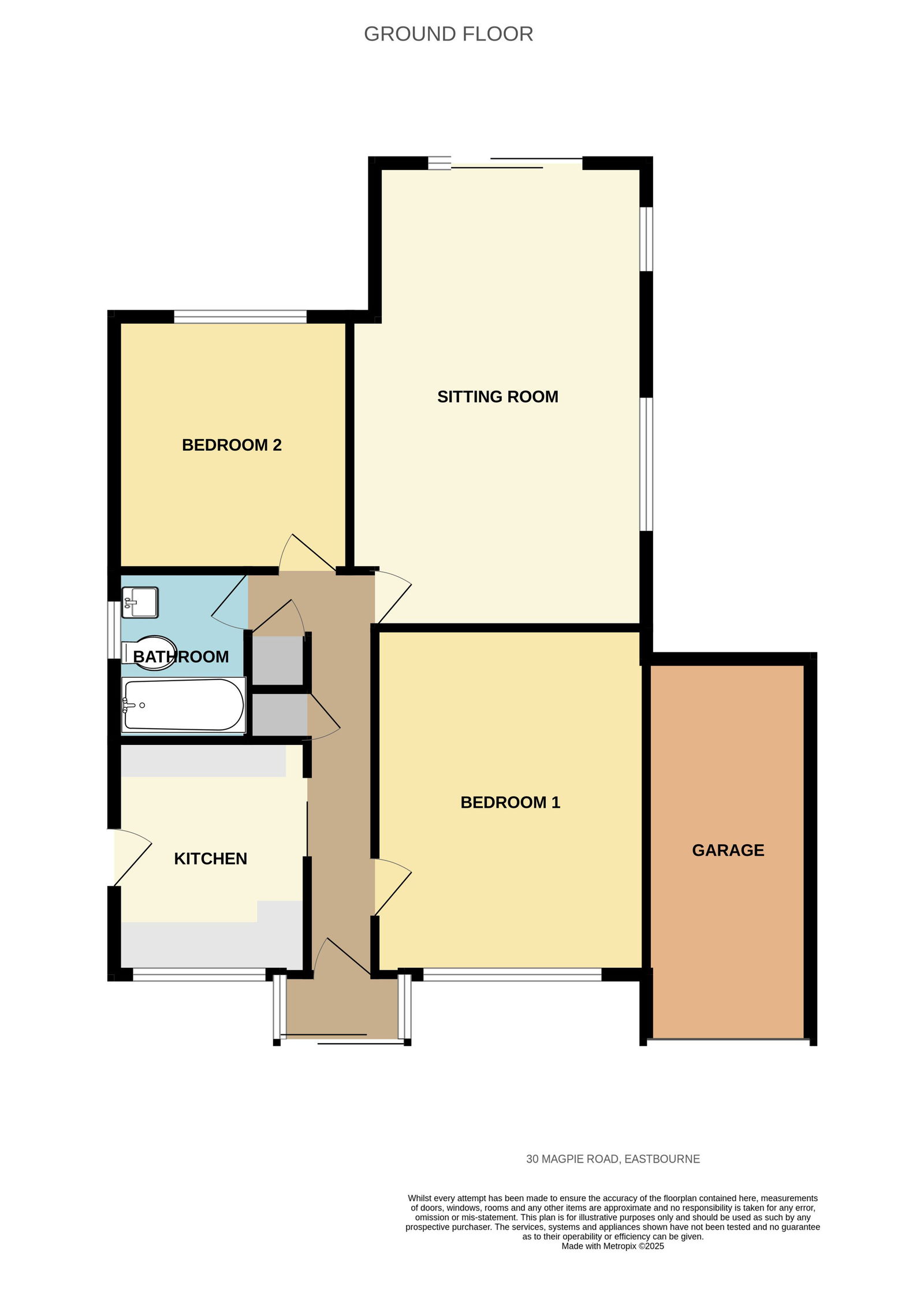 Floorplans For Magpie Road, Eastbourne, BN23 7RG