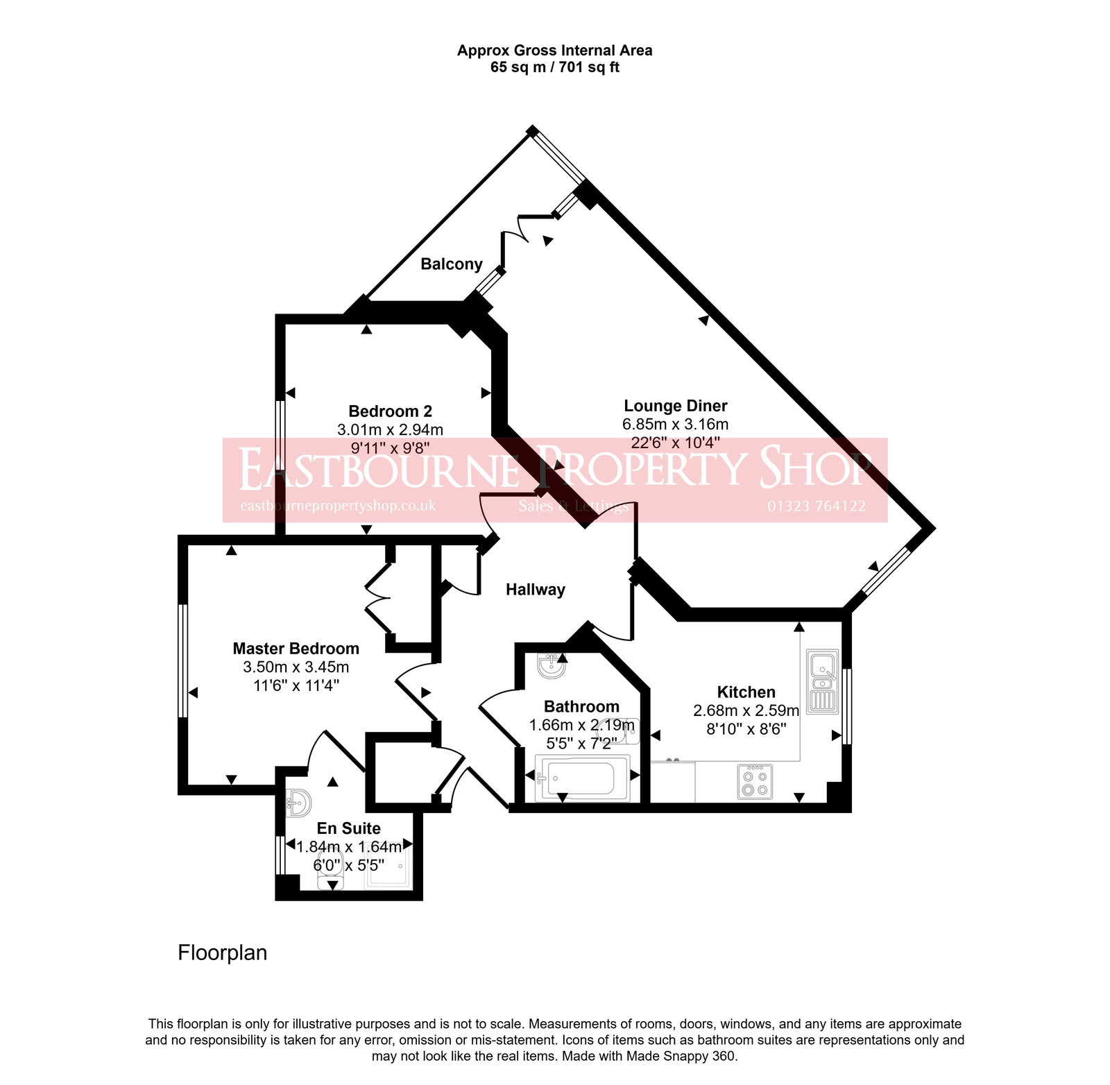 Floorplans For St. Kitts Drive, Eastbourne, BN23 5TL