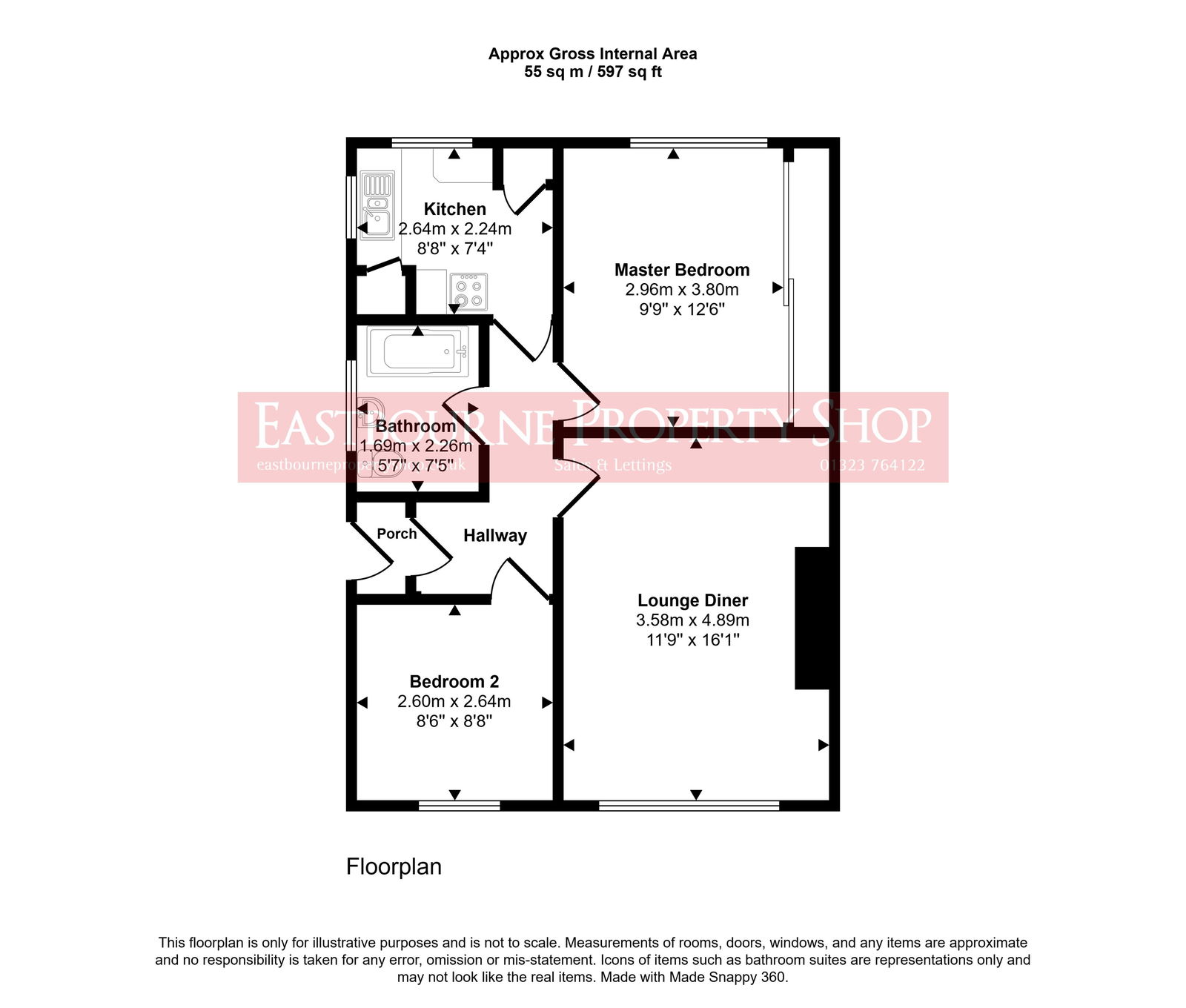 Floorplans For Harold Close, Pevensey Bay, Pevensey, BN24 6SL