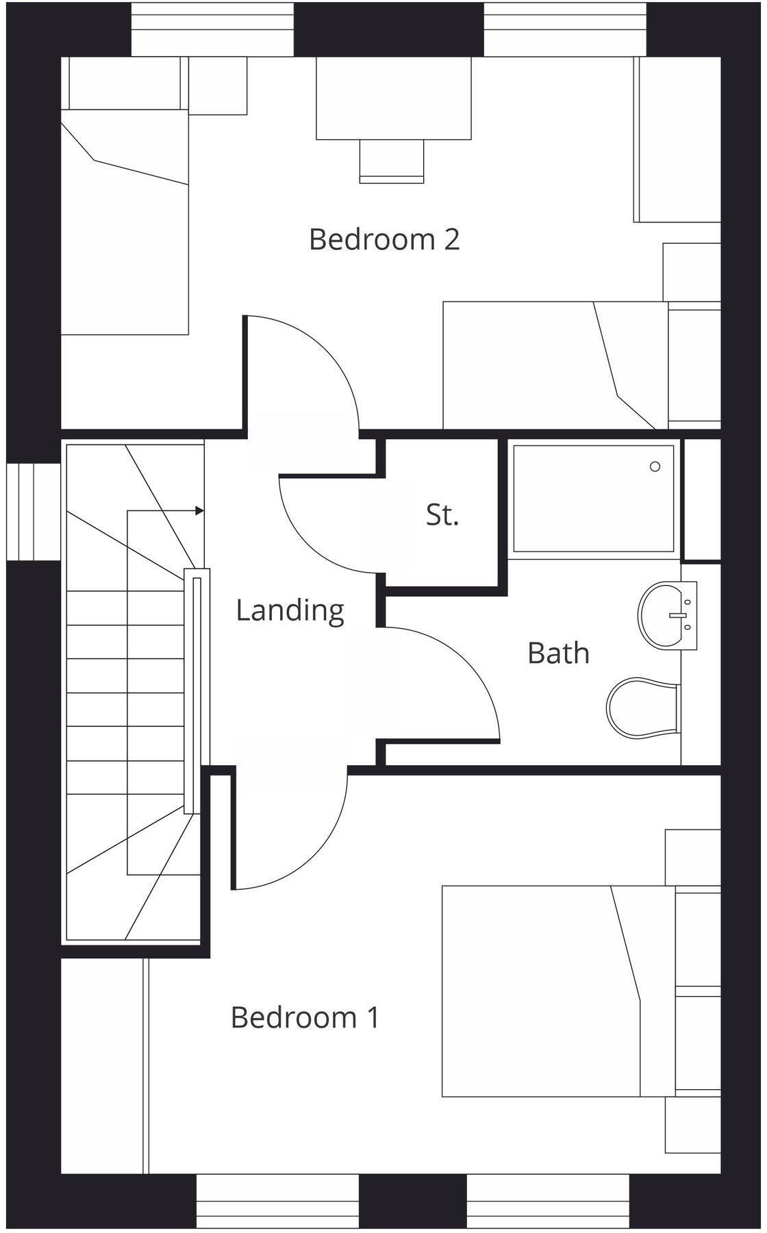 Floorplans For Stone Cross, BN24 5LW