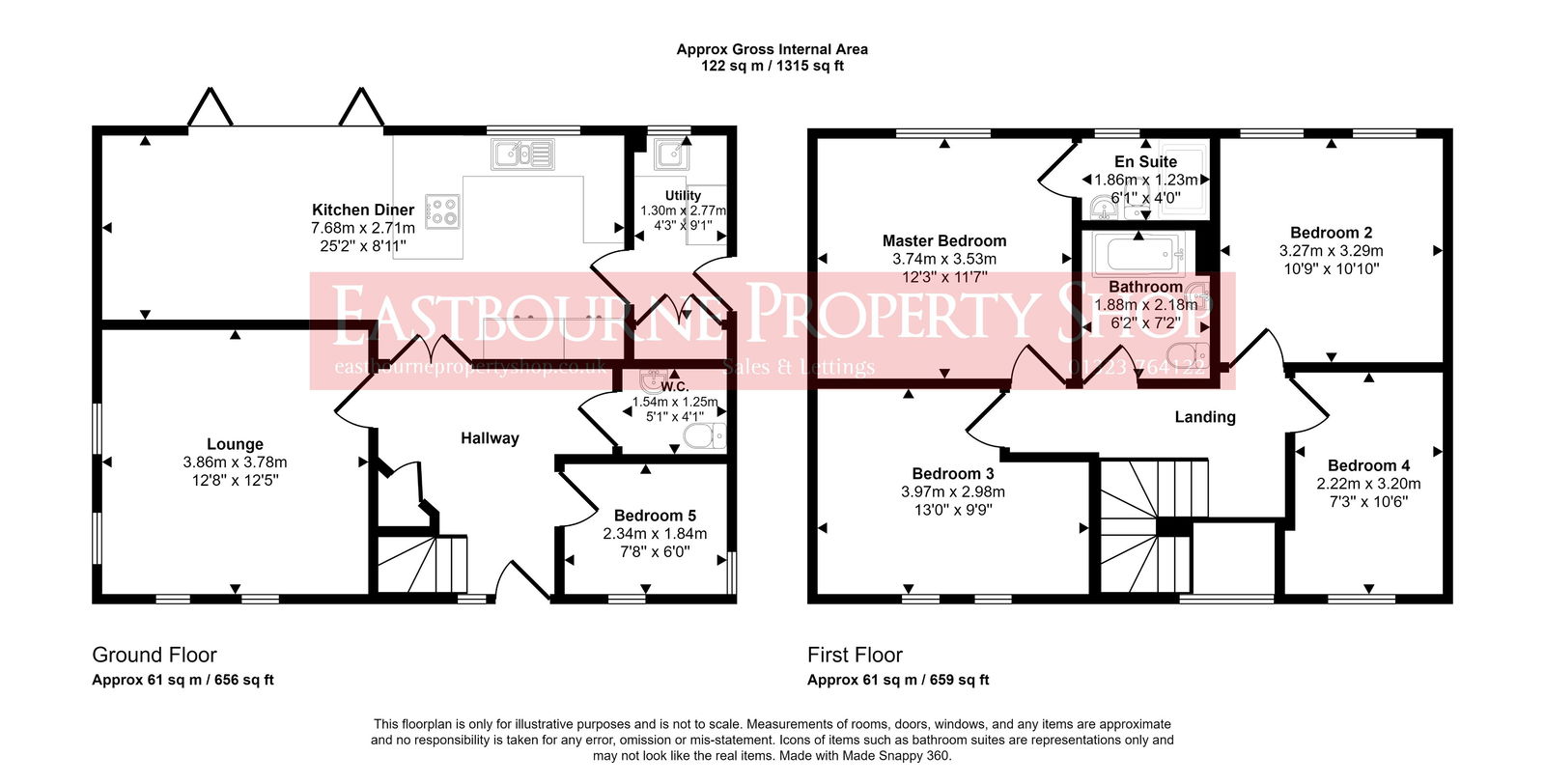 Floorplans For Hailsham, BN27 2RH