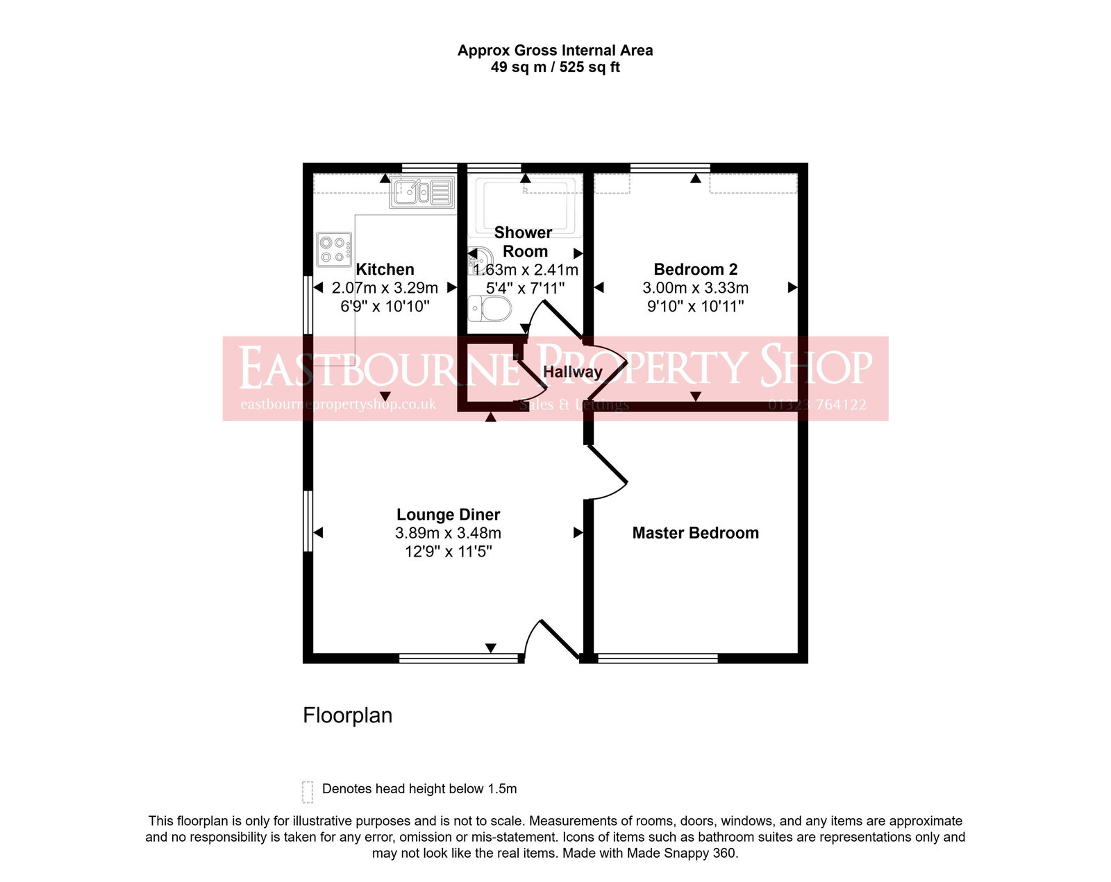 Floorplans For Hailsham Road, Stone Cross, Pevensey, BN24 5BS