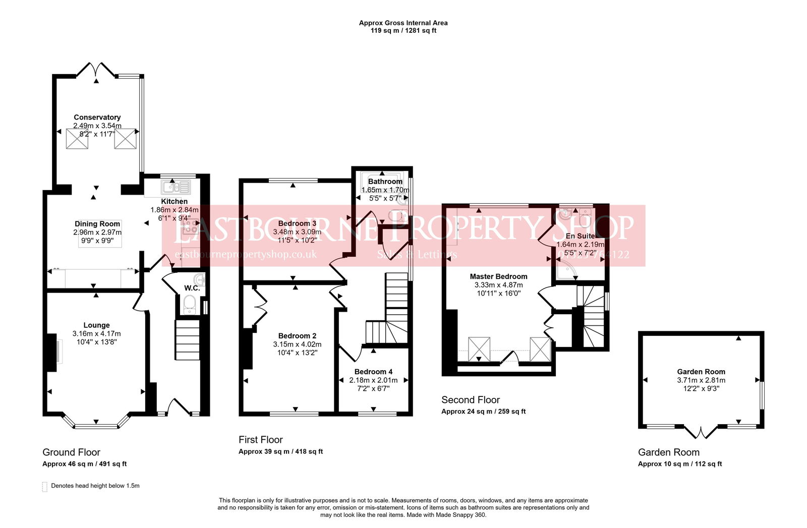 Floorplans For Northbourne Road, Eastbourne, BN22 8RR