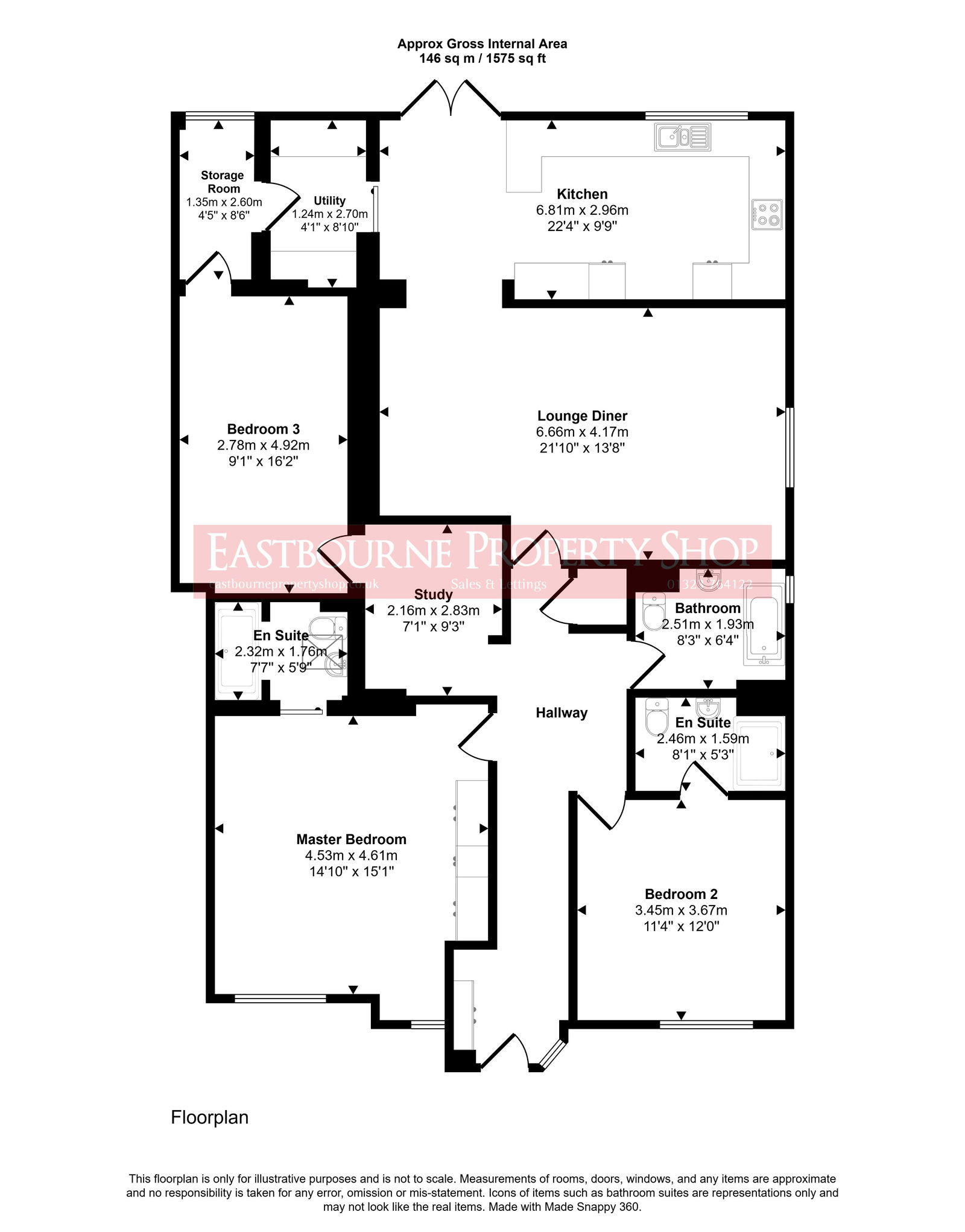 Floorplans For Channel View Road, Pevensey Bay, Pevensey, BN24 6LU
