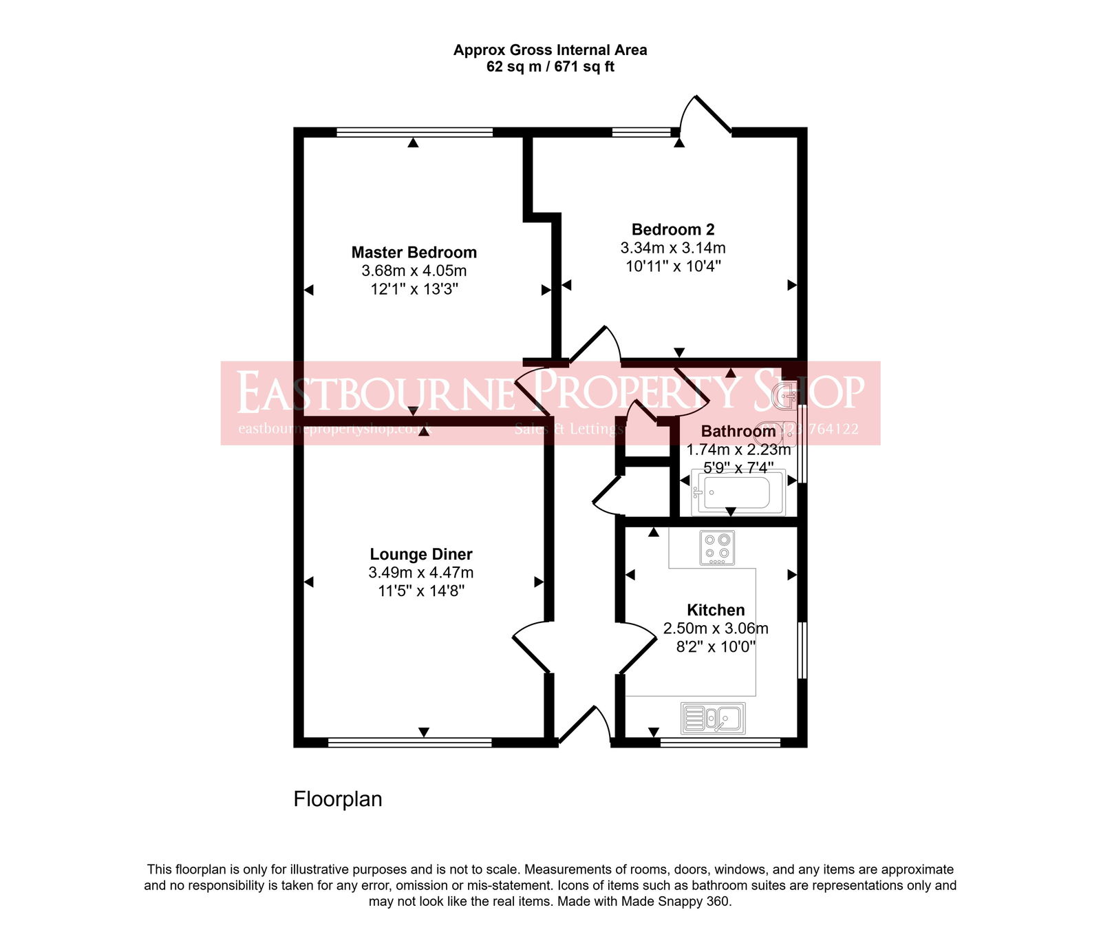 Floorplans For Kingfisher Drive, Eastbourne, East Sussex, BN23 7RE