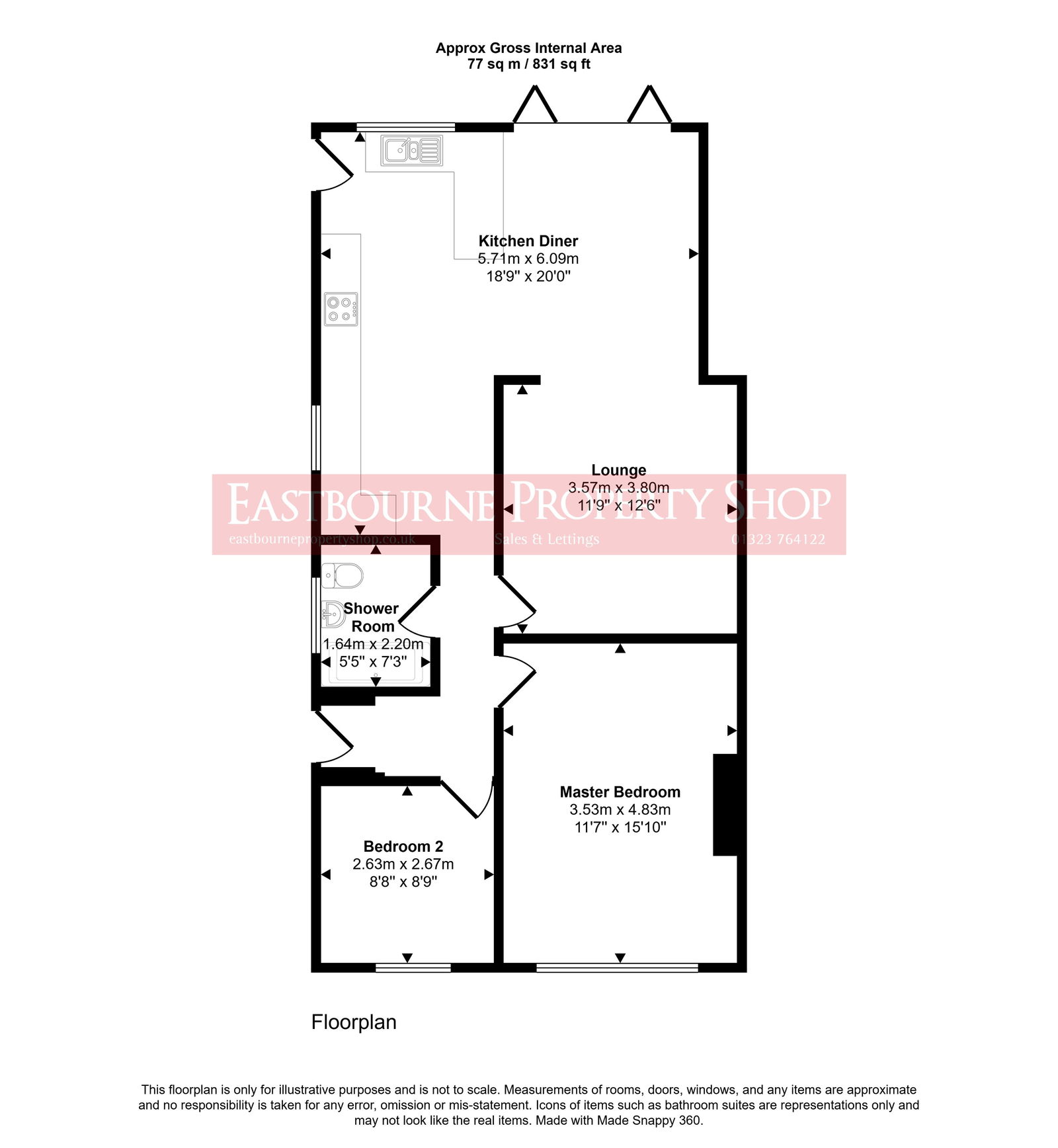 Floorplans For Harold Close, Pevensey Bay, Pevensey, BN24 6SL