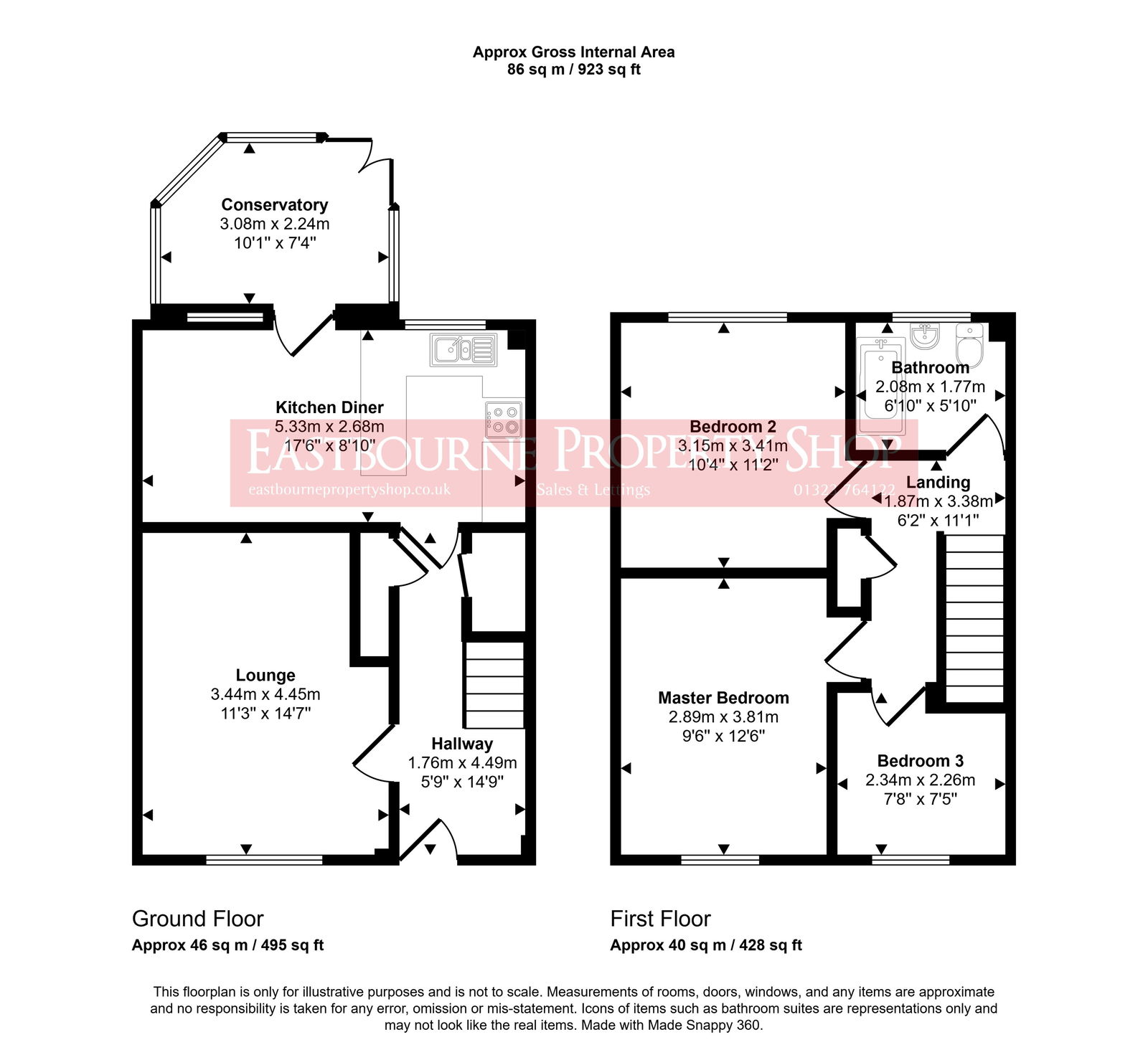 Floorplans For The Crossways, Stone Cross, Pevensey, BN24 5EJ