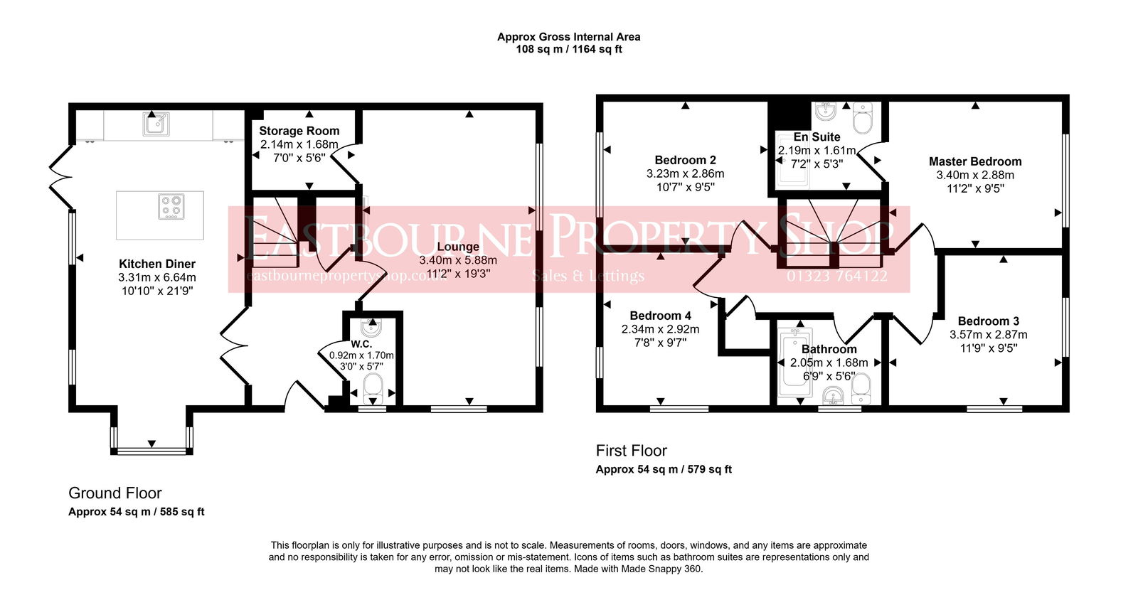 Floorplans For Willow Herb Way, Stone Cross, Pevensey, BN24 5FZ