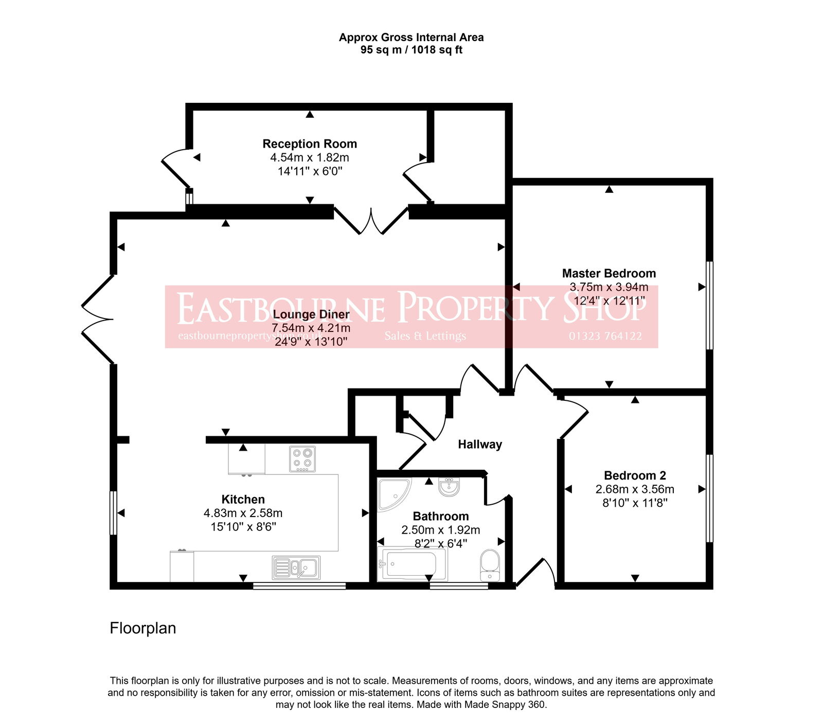 Floorplans For Val Prinseps Road, Pevensey Bay, Pevensey, BN24 6JH