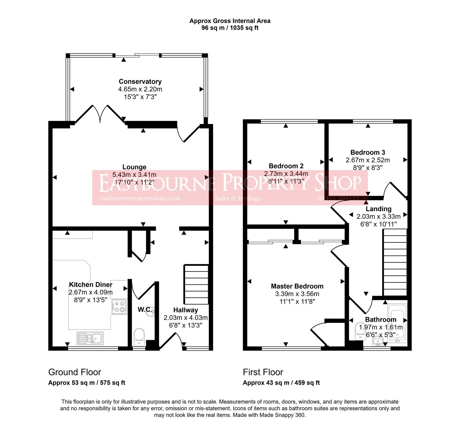 Floorplans For Faversham Road, Eastbourne, BN23 7JL