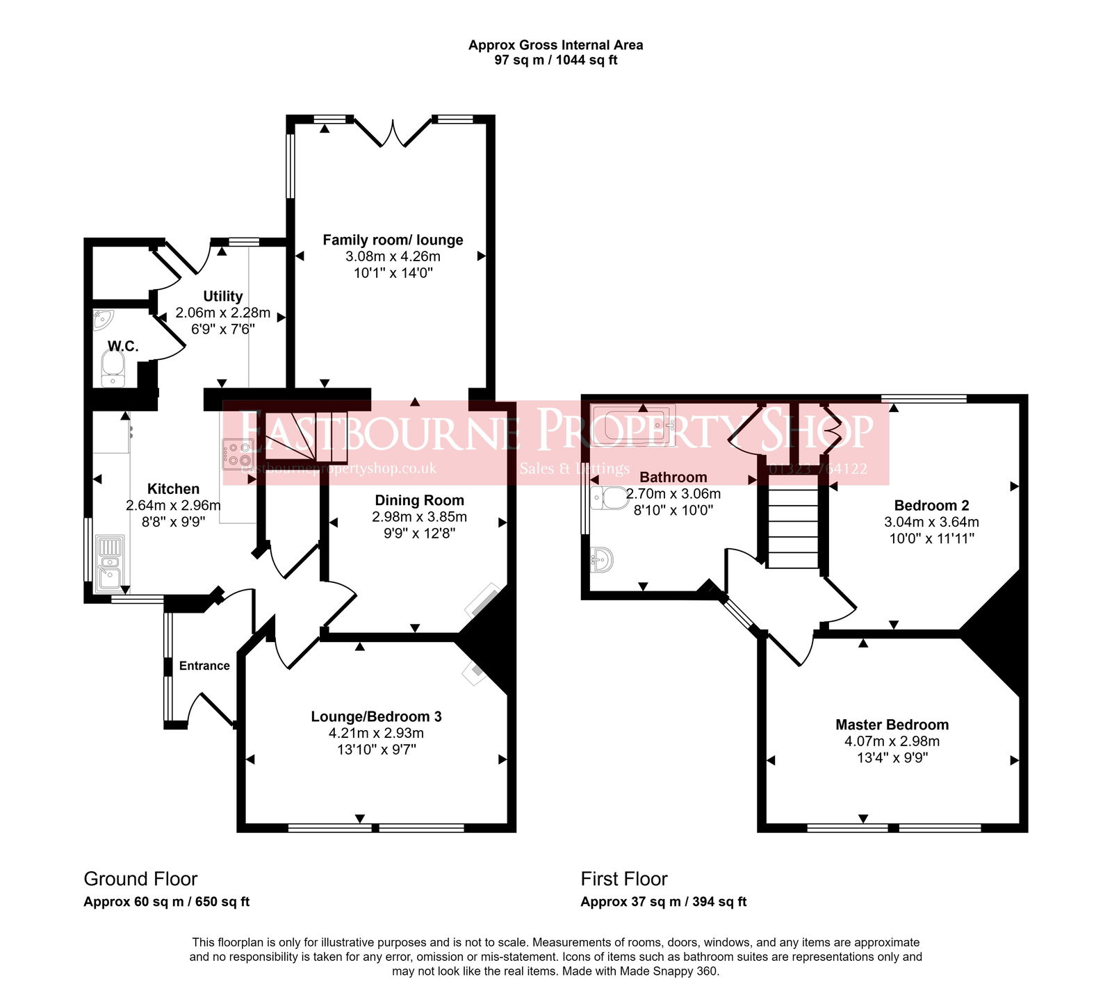 Floorplans For South Road, Hailsham, BN27 3NL