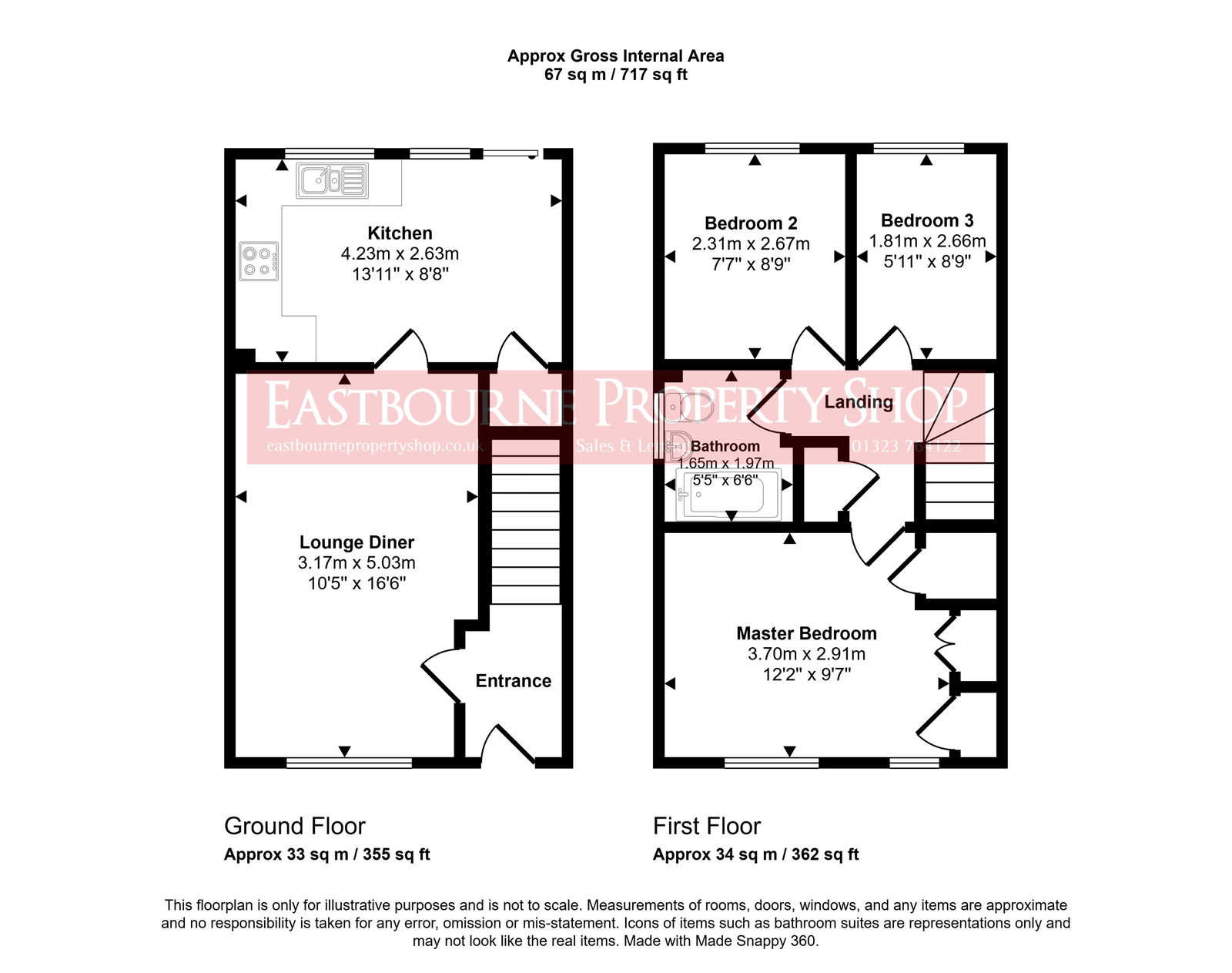 Floorplans For Wellsbourne Road, Stone Cross, Pevensey, BN24 5QX