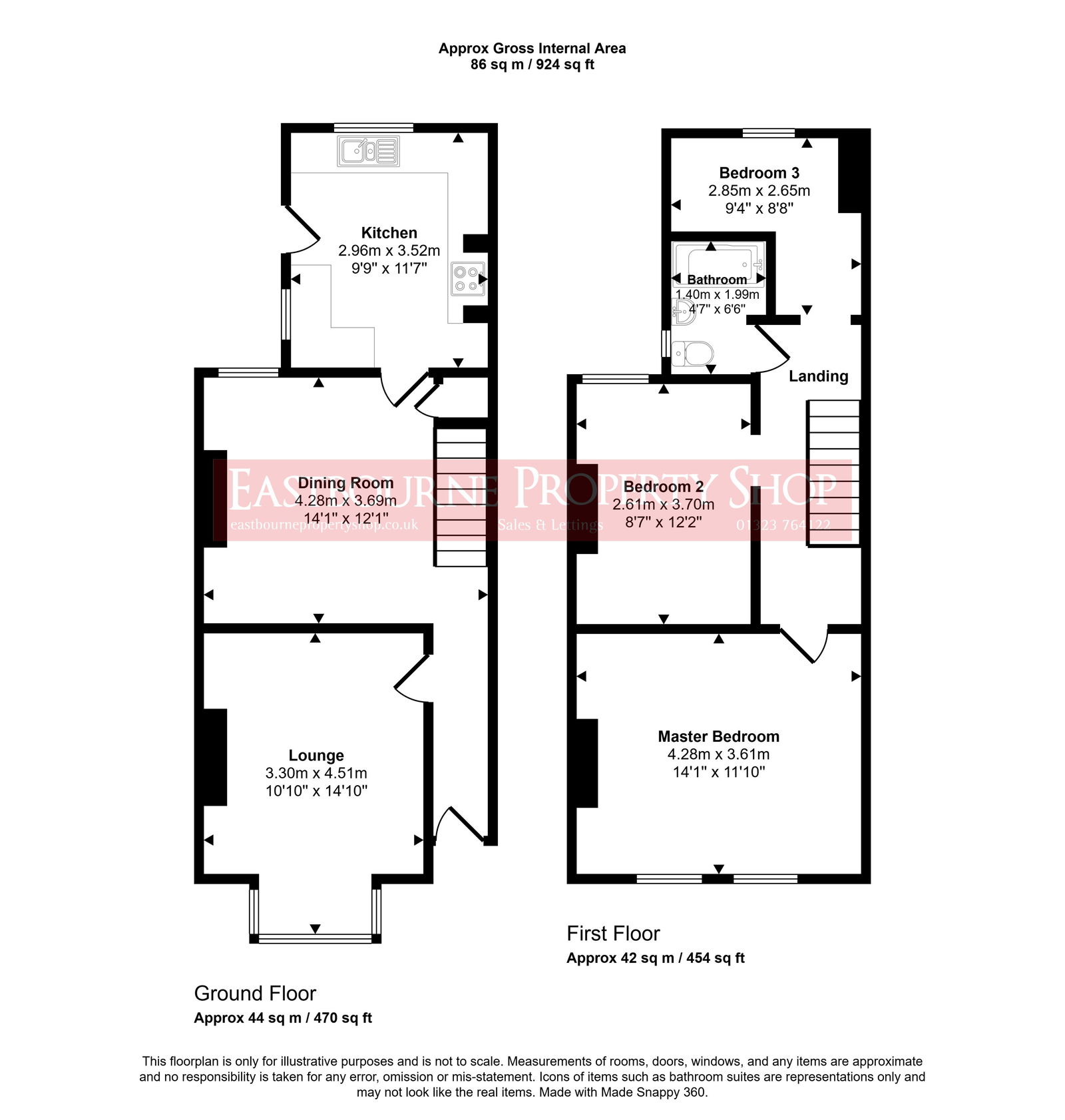 Floorplans For Havelock Road, Eastbourne, BN22 8EX