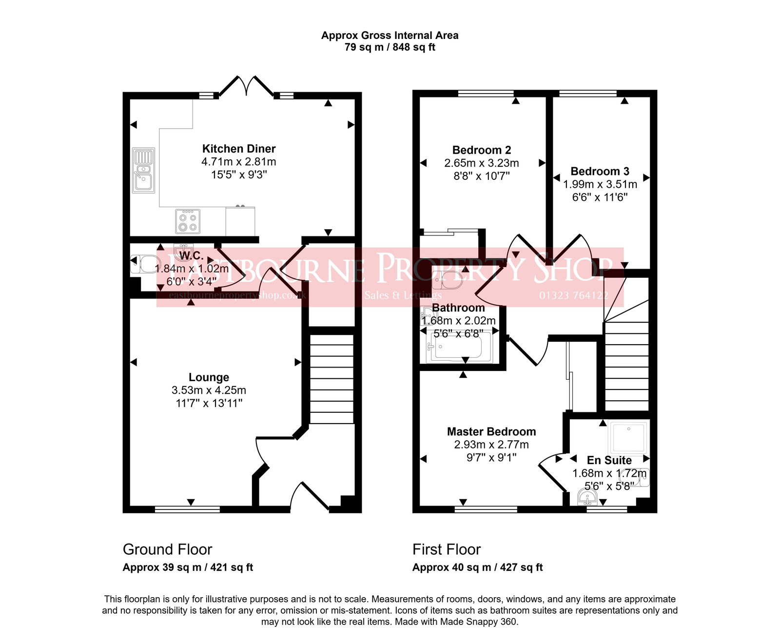 Floorplans For Shelley Grove, Stone Cross, Pevensey, BN24 5FS