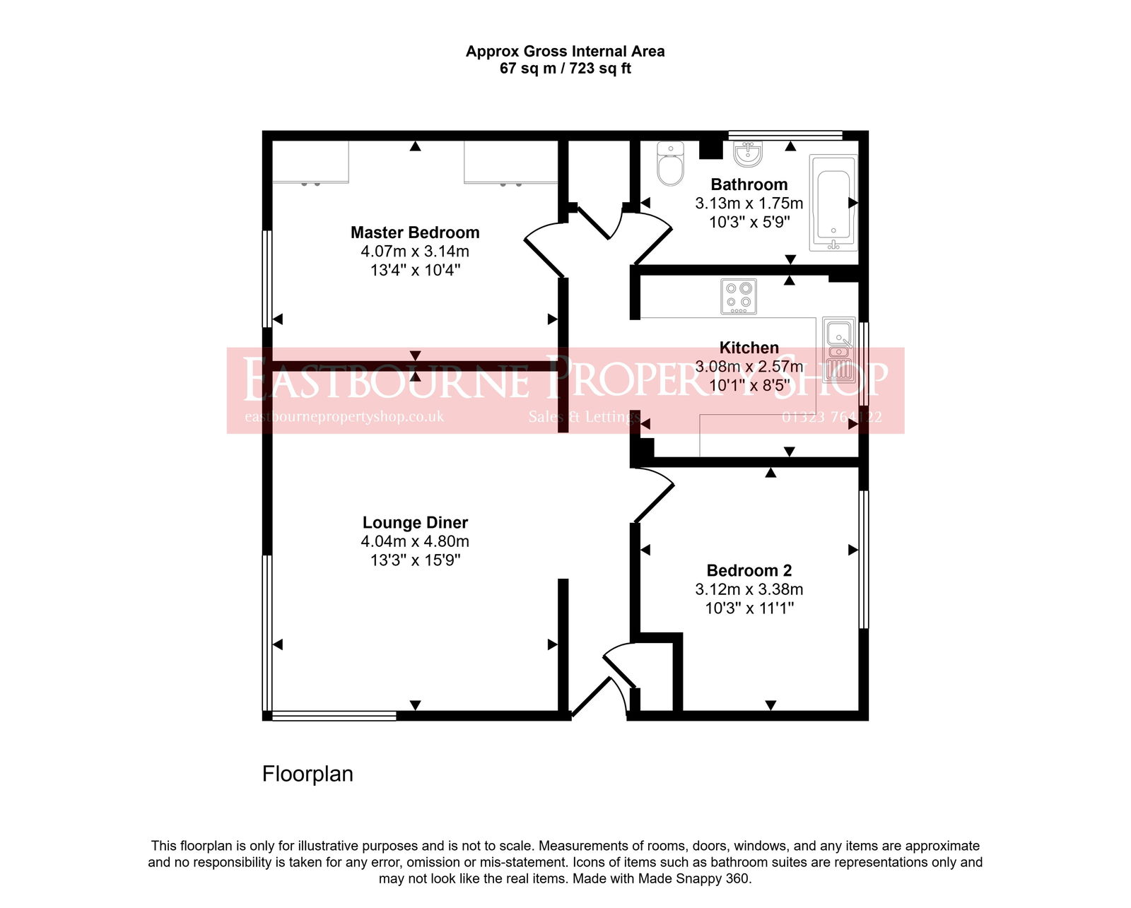 Floorplans For Timberlaine Road, Pevensey Bay, Pevensey, BN24 6BY