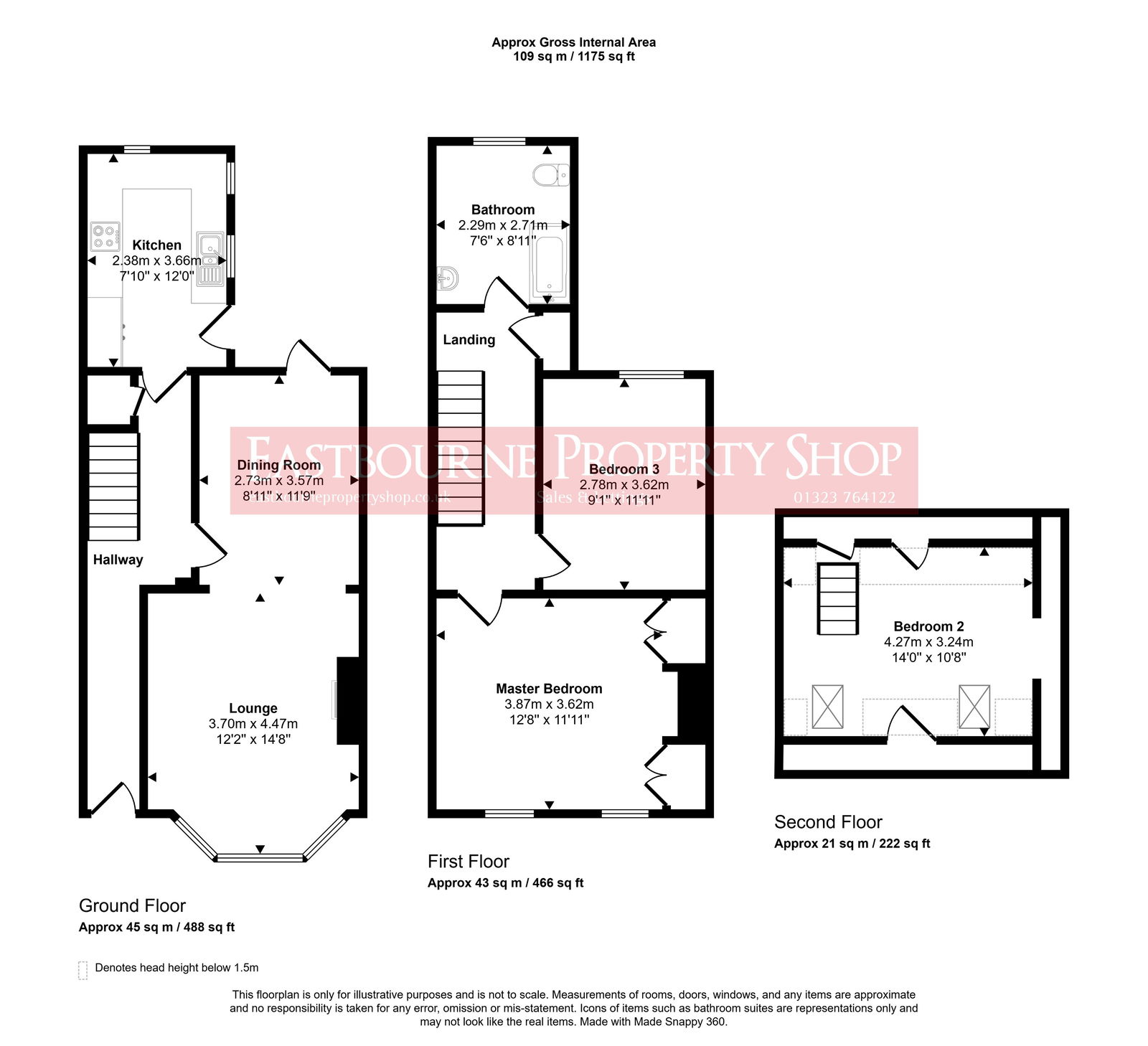 Floorplans For Church Lane, Eastbourne, BN21 1HU