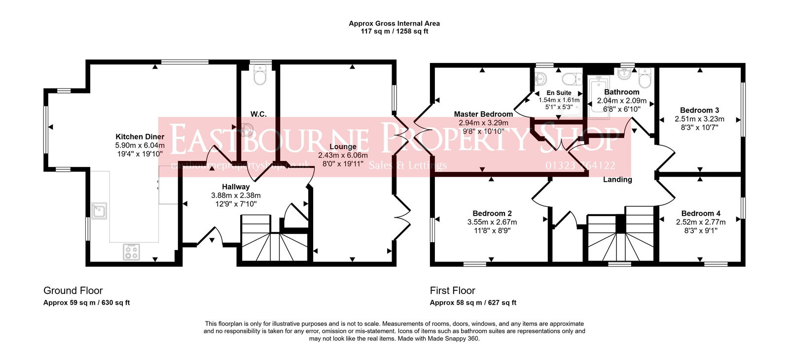 Floorplans For Buttercup Drive, Polegate, BN26 6FB