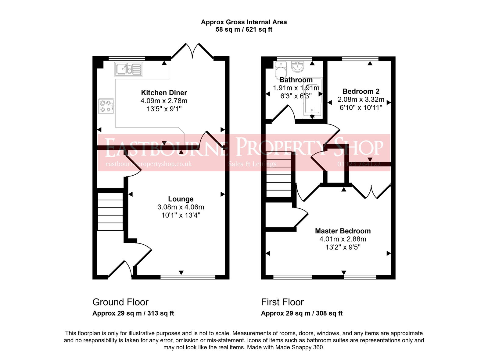 Floorplans For Quinnell Drive, Hailsham, BN27 1QN