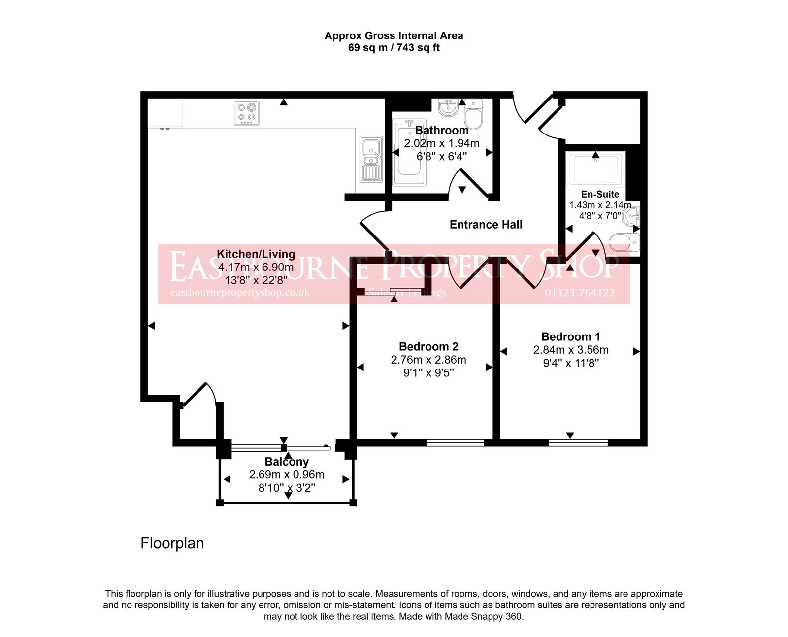 Floorplans For Groombridge Avenue, Eastbourne, BN22 7FF
