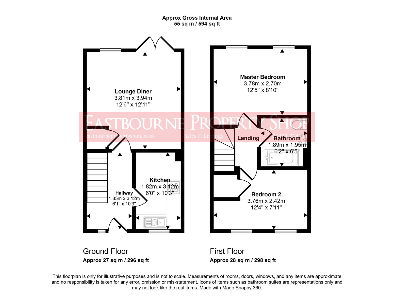 Floorplans For Sheffield Park Way, Eastbourne, BN23 8LA