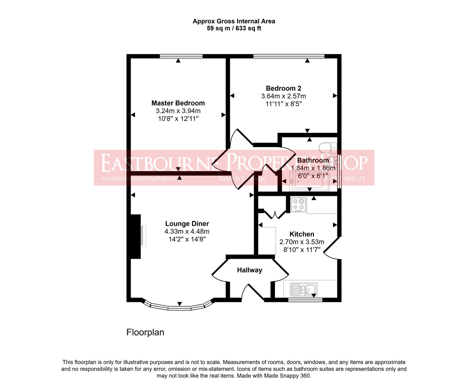 Floorplans For Percival Road, Eastbourne, BN22 9JR