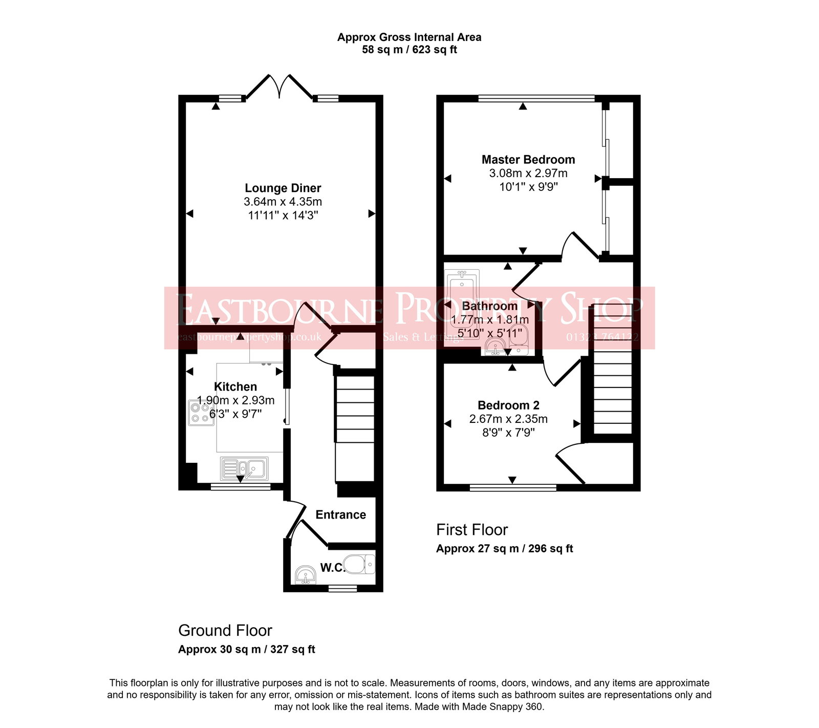 Floorplans For Grange Road, Eastbourne, East Sussex, BN21 4EU