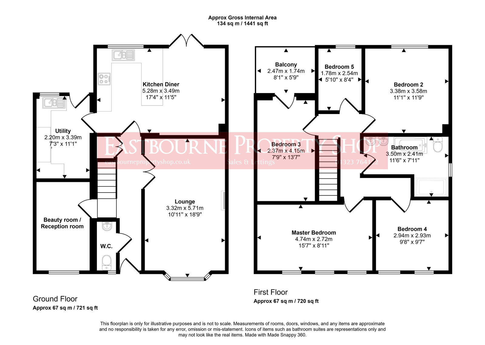 Floorplans For Oaklands, Westham, Pevensey, BN24 5AW