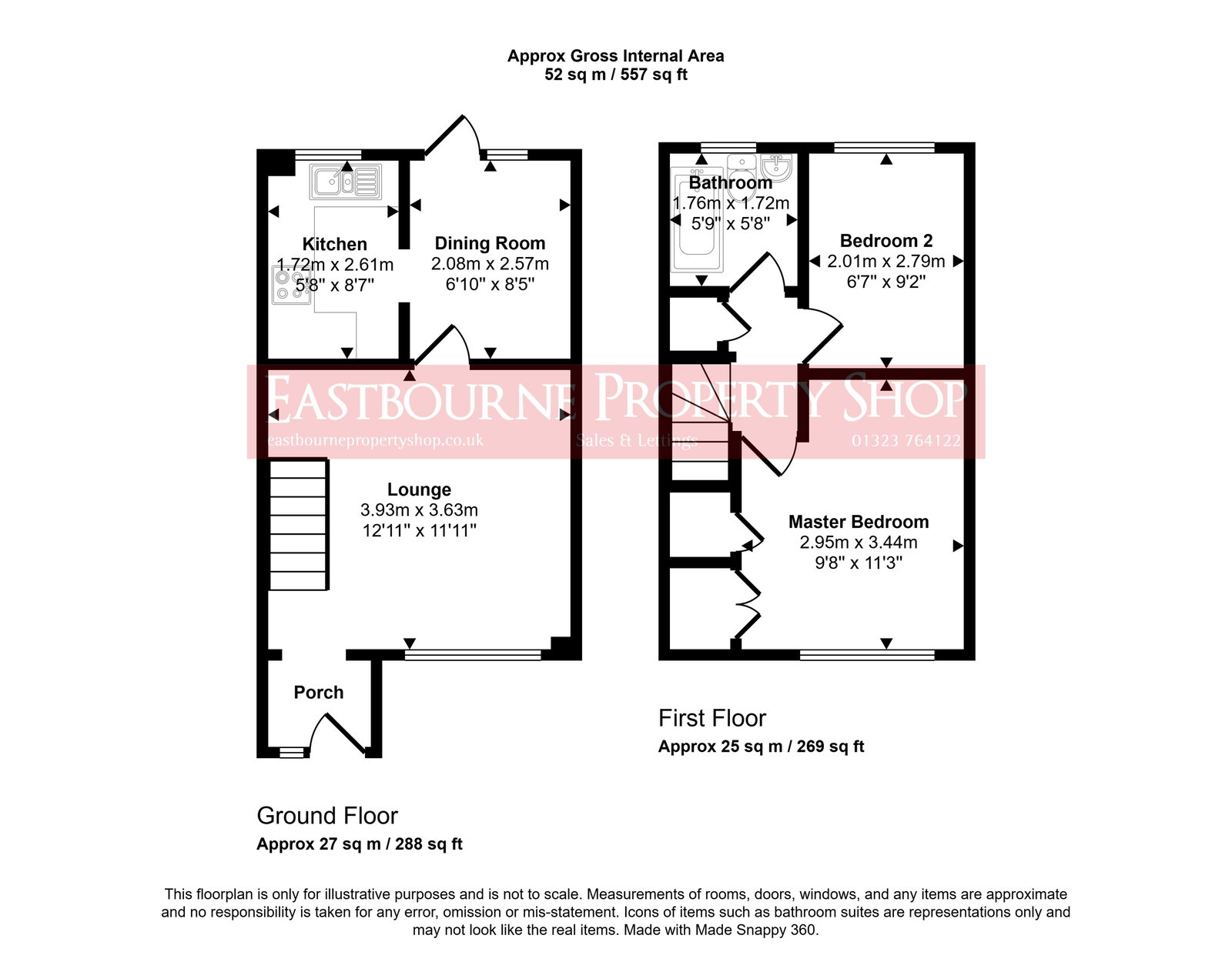 Floorplans For Clayton Mill Road, Stone Cross, Pevensey, BN24 5PB