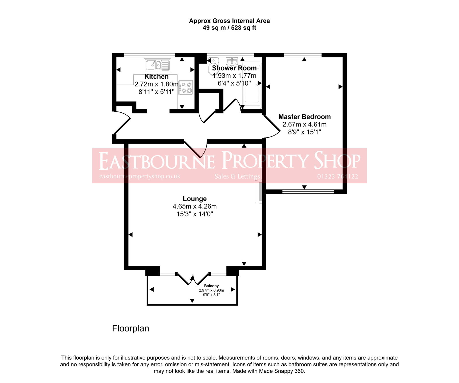 Floorplans For St. Annes Road, Eastbourne, BN21 2HH