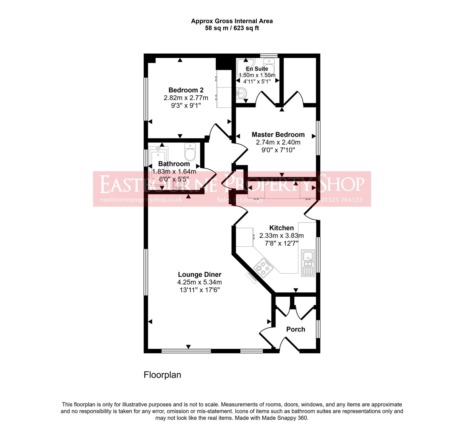 Floorplans For Oak Tree Lane, Eastbourne, BN23 8FB