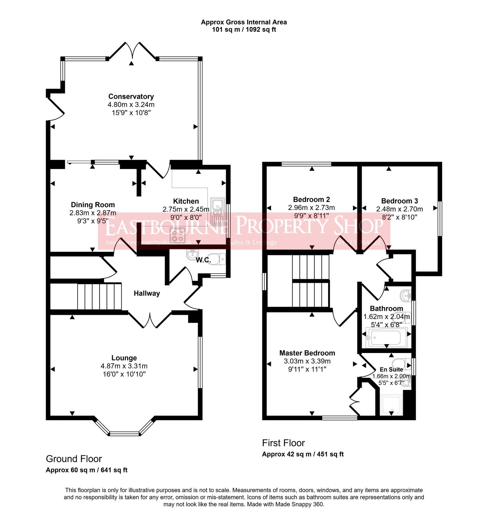 Floorplans For Hamble Road, Stone Cross, Pevensey, BN24 5PU