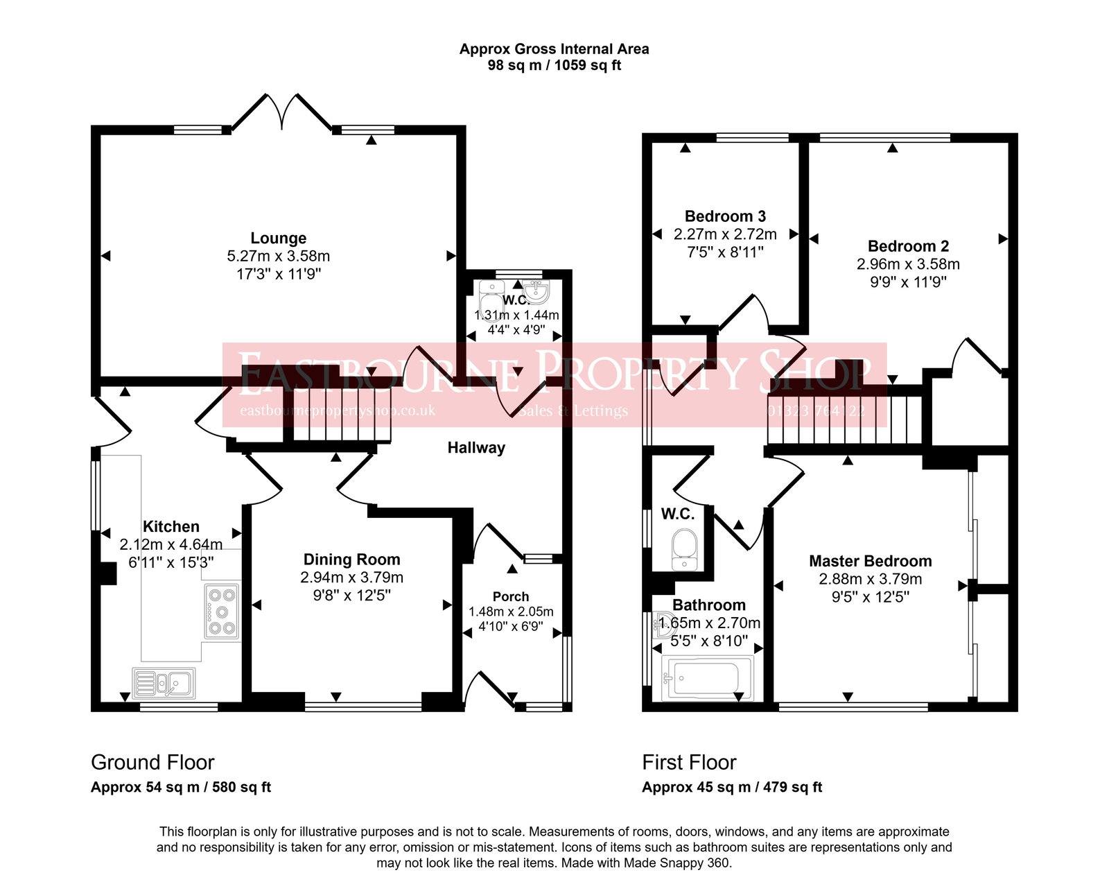 Floorplans For Seven Sisters Road, Eastbourne, BN22 0QH