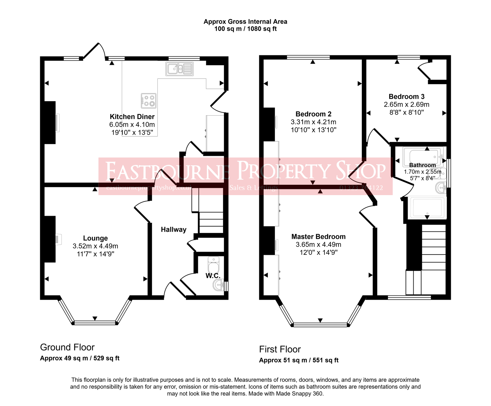 Floorplans For Moy Avenue, Eastbourne, BN22 8UQ