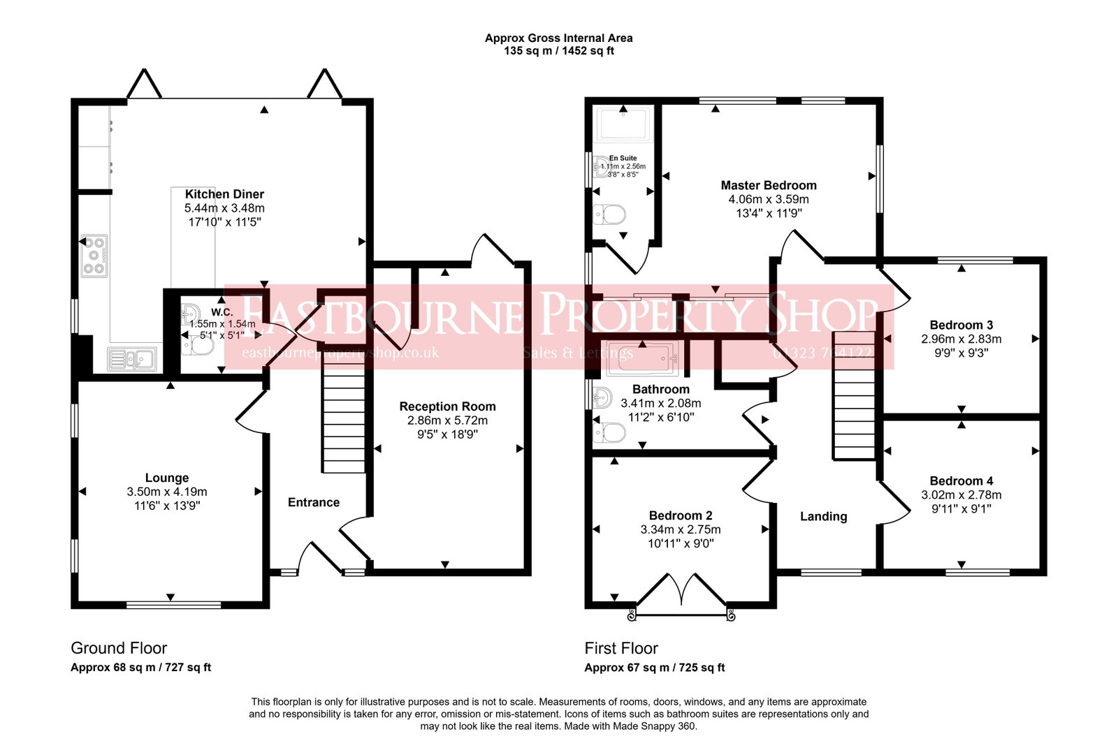 Floorplans For Sunflower Lane, Polegate, BN26 6FD