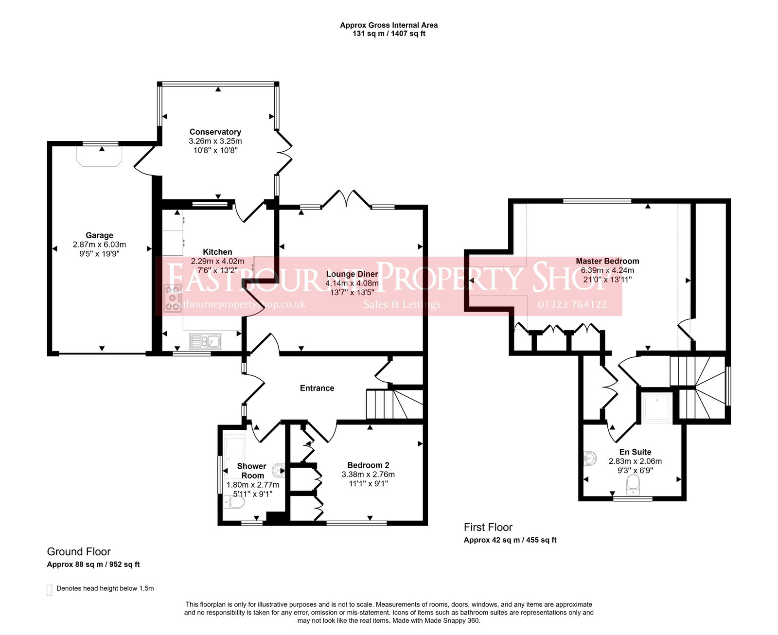 Floorplans For Beggars Lane, Stone Cross, Pevensey, BN24 5EA