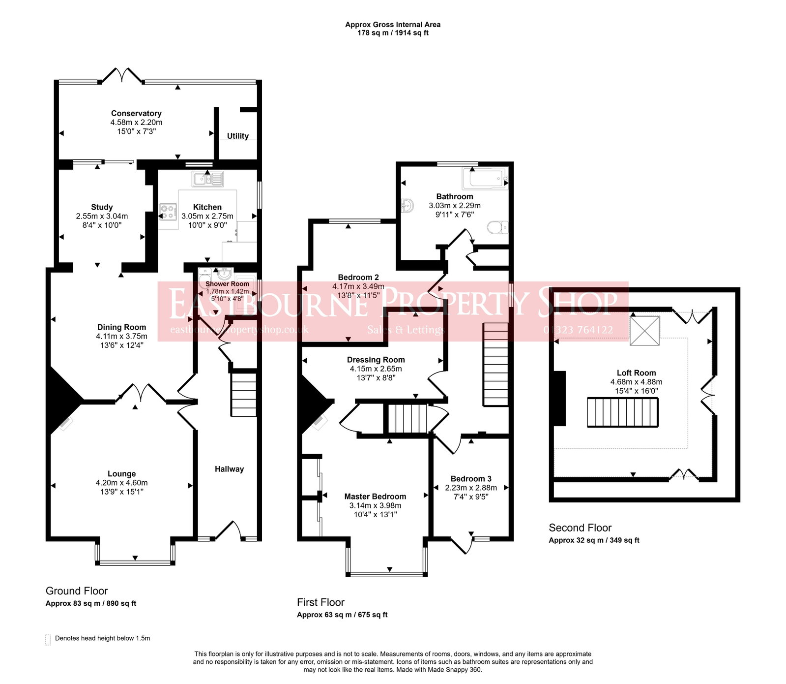 Floorplans For Ringwood Road, Eastbourne, BN22 8TE