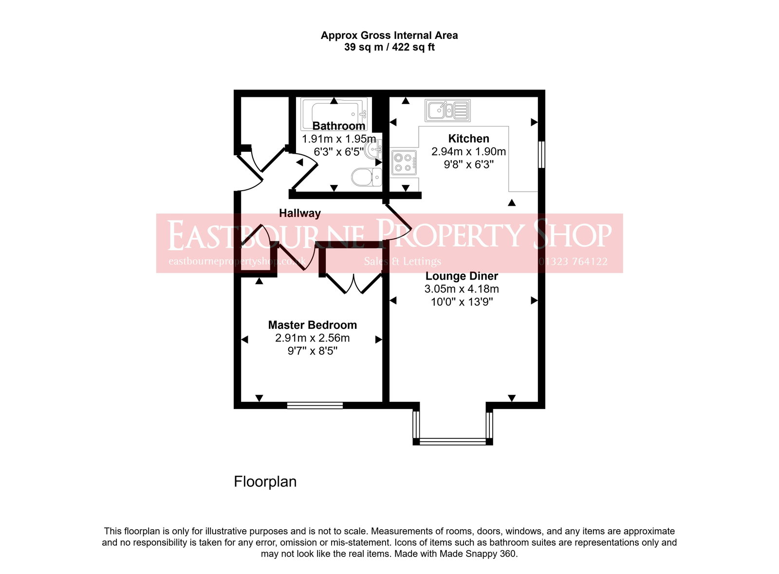 Floorplans For Snowdon Close, Eastbourne, BN23 8HW
