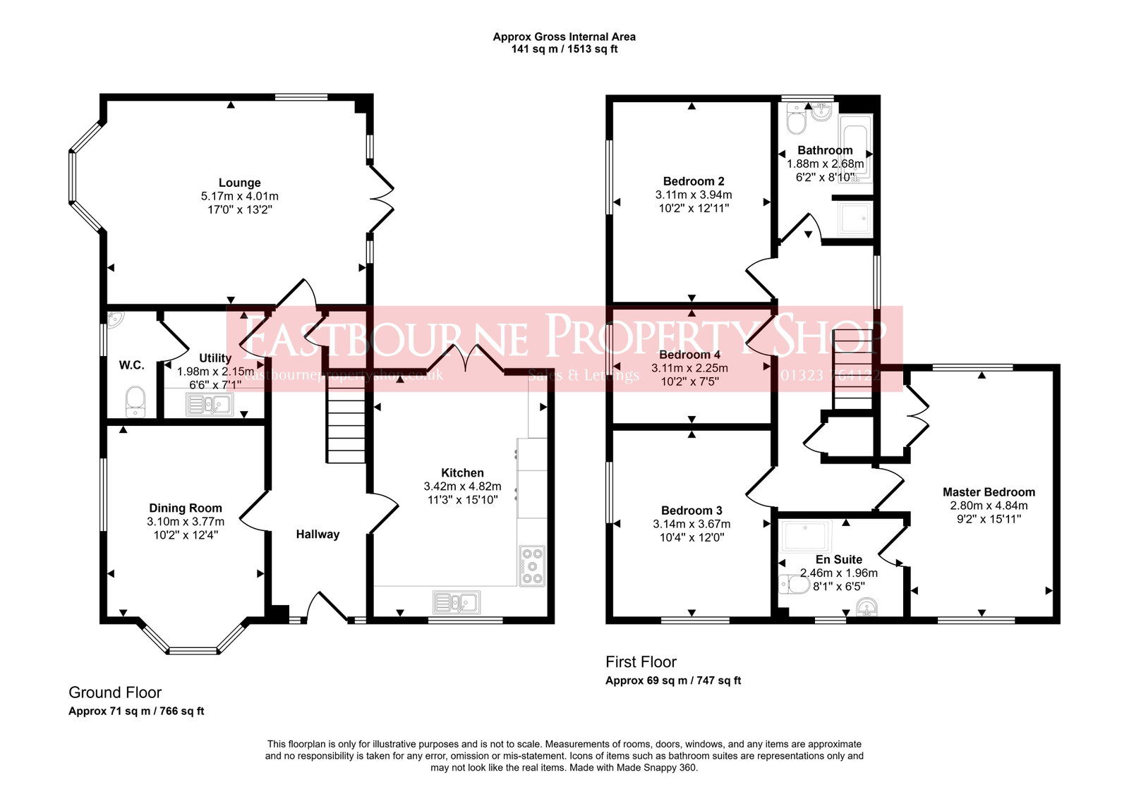 Floorplans For Bluebell Rise, Hellingly, BN27 4FL