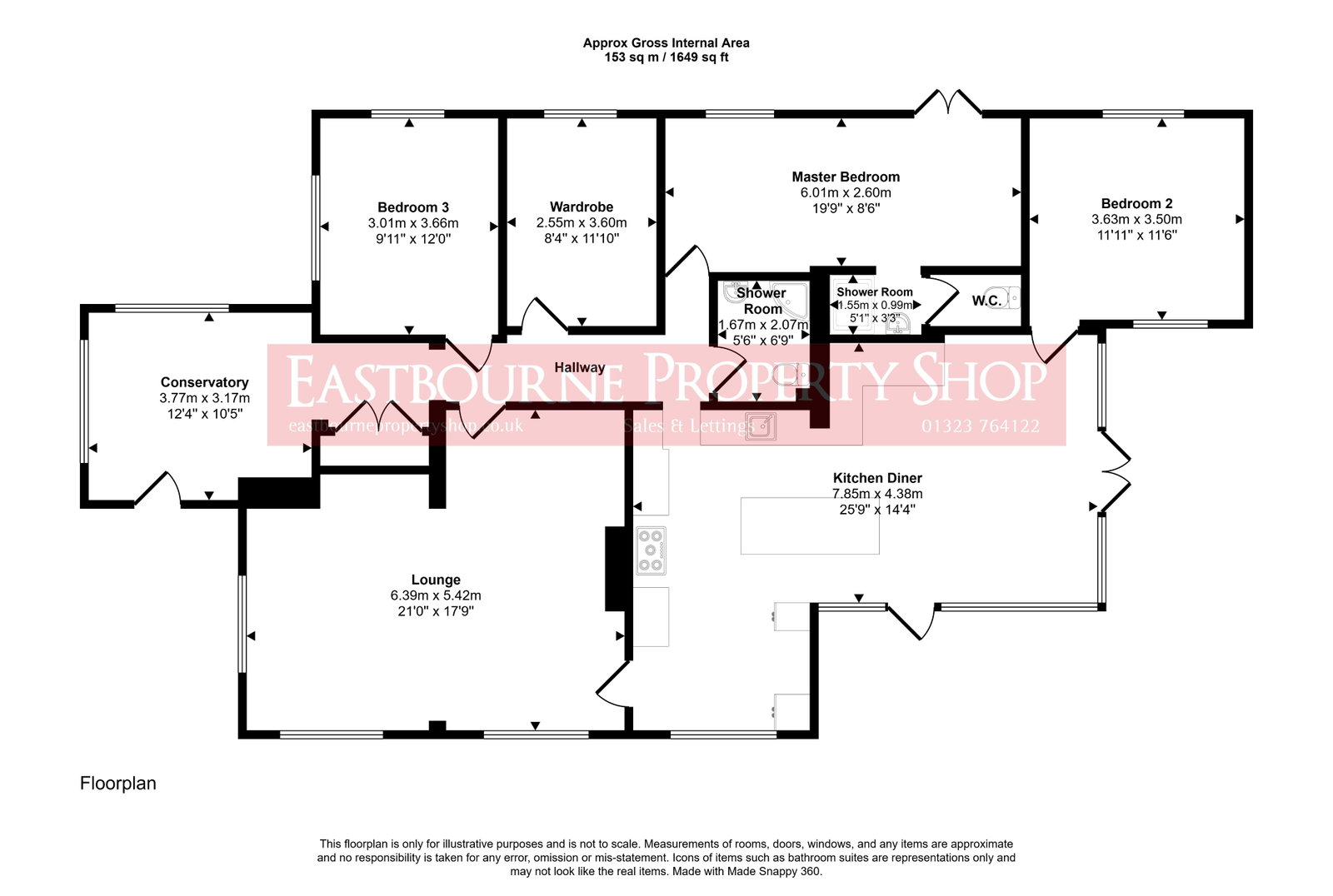 Floorplans For Gallows Lane, Westham, Pevensey, BN24 5AA