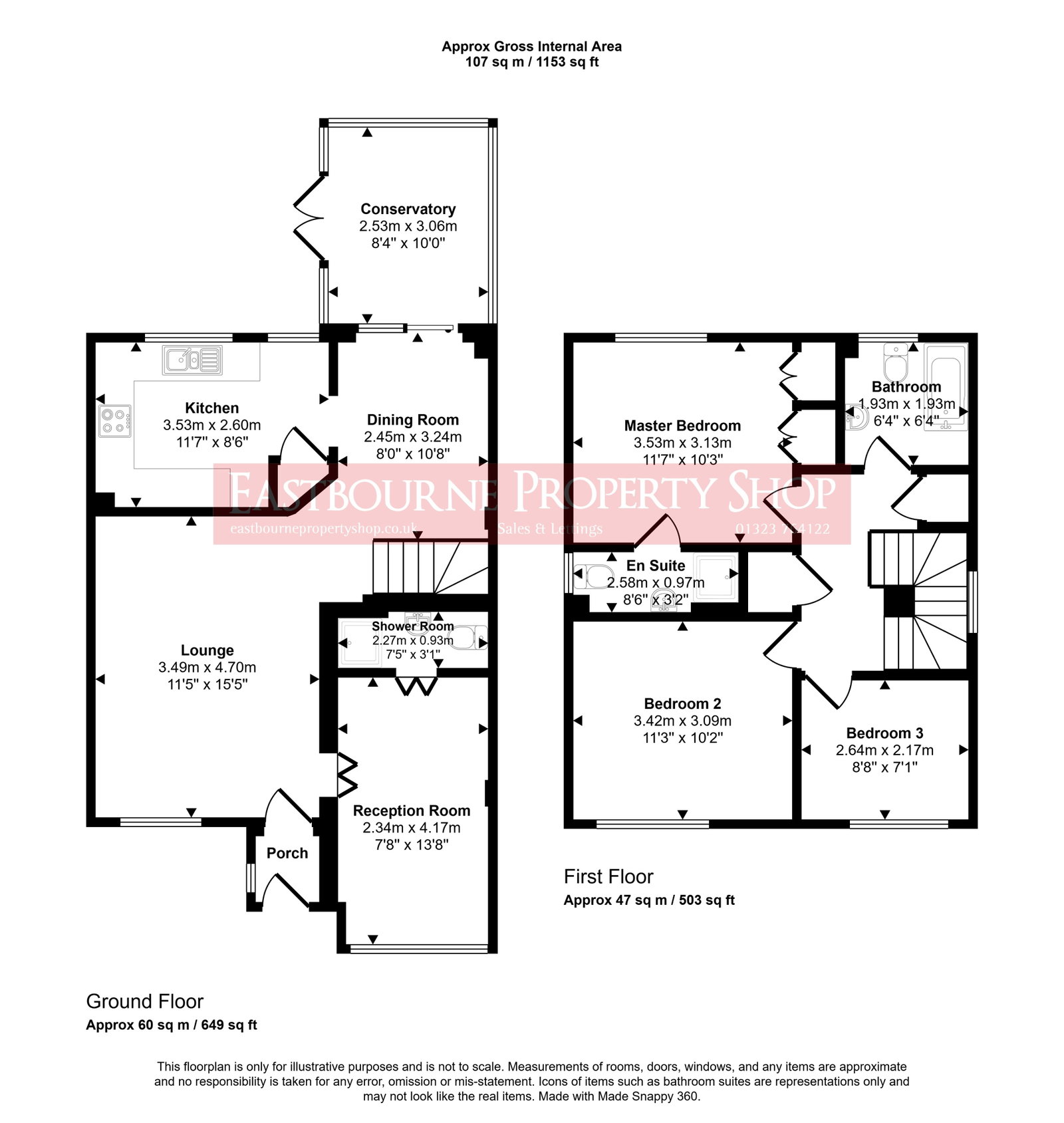 Floorplans For Tillingham Way, Stone Cross, Pevensey, BN24 5PS