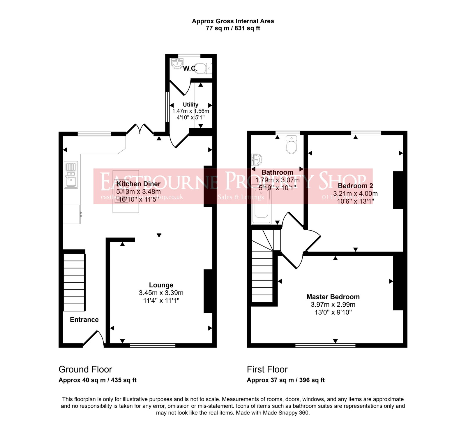 Floorplans For St. Georges Road, Eastbourne, BN22 8EB
