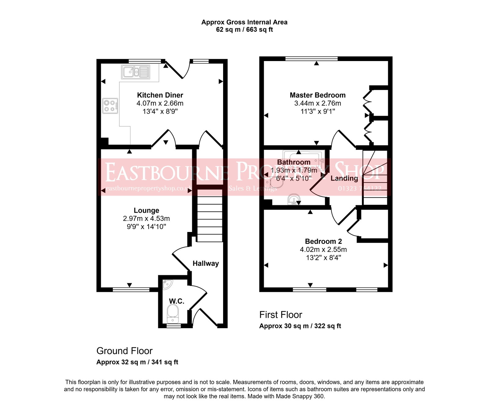 Floorplans For Beaulieu Drive, Stone Cross, Pevensey, BN24 5DN