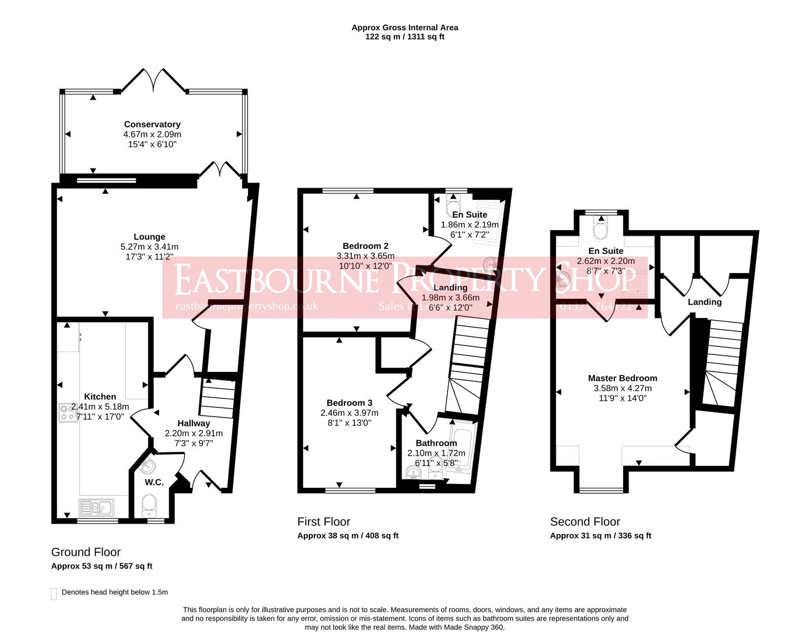 Floorplans For Brunel Drive, Hailsham, BN27 3FX