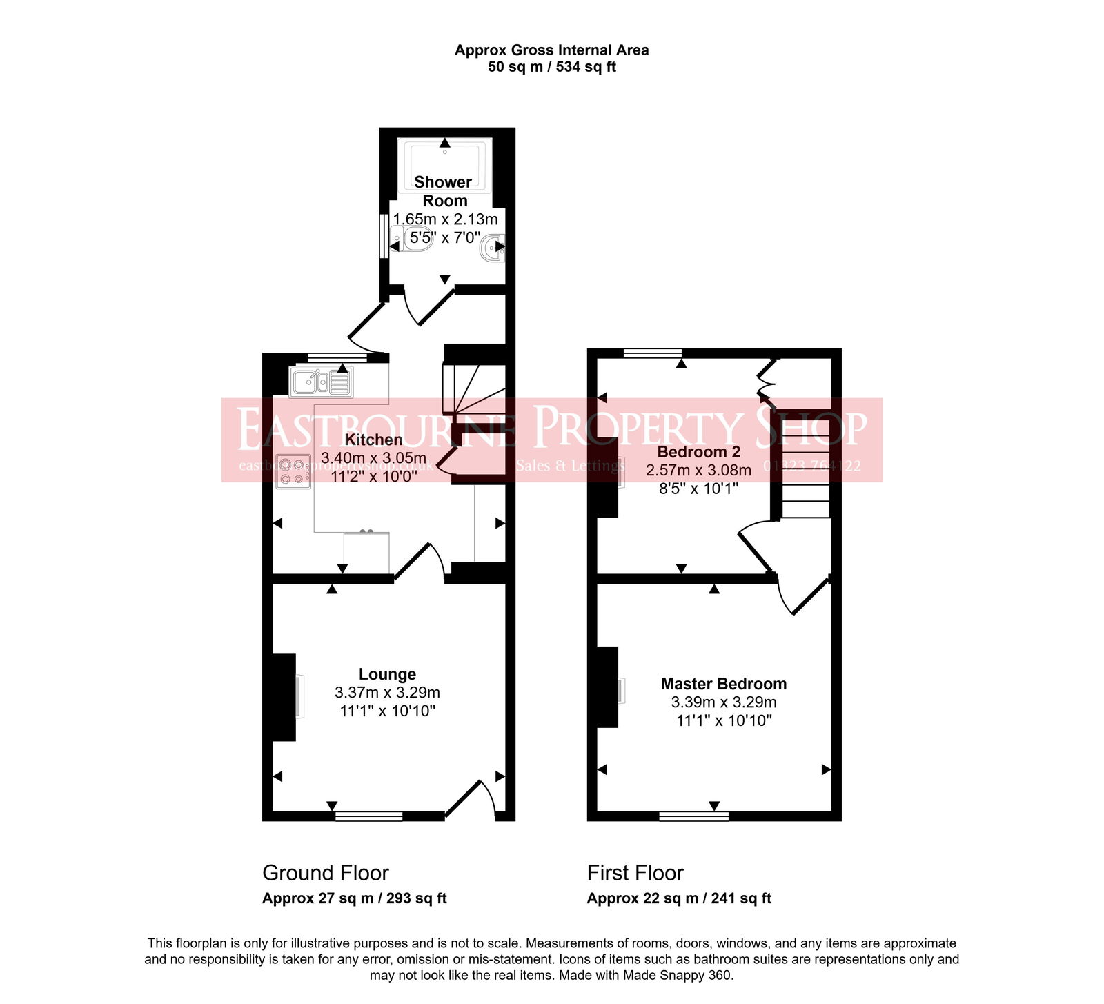 Floorplans For Allfrey Road, Eastbourne, BN22 7TA