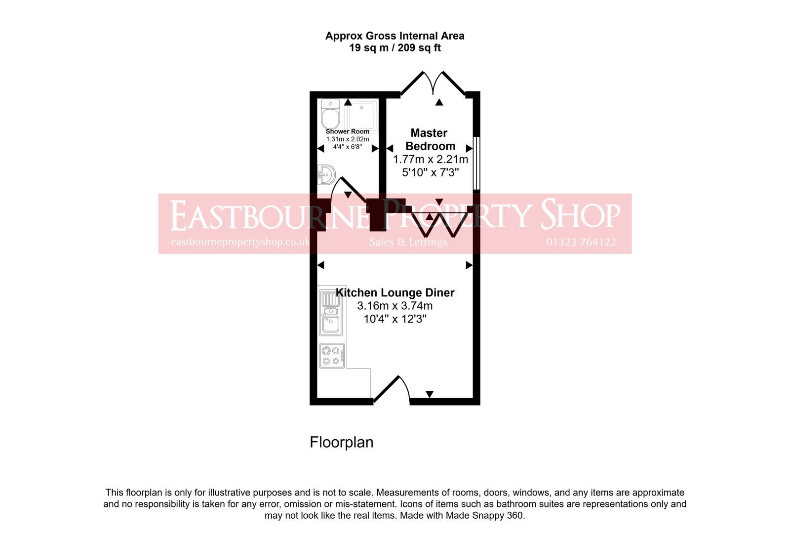 Floorplans For Bedford Grove, Eastbourne, BN21 2DU