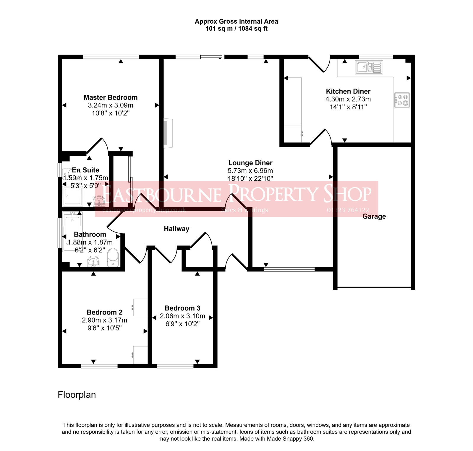 Floorplans For Patcham Mill Road, Stone Cross, Pevensey, BN24 5PA